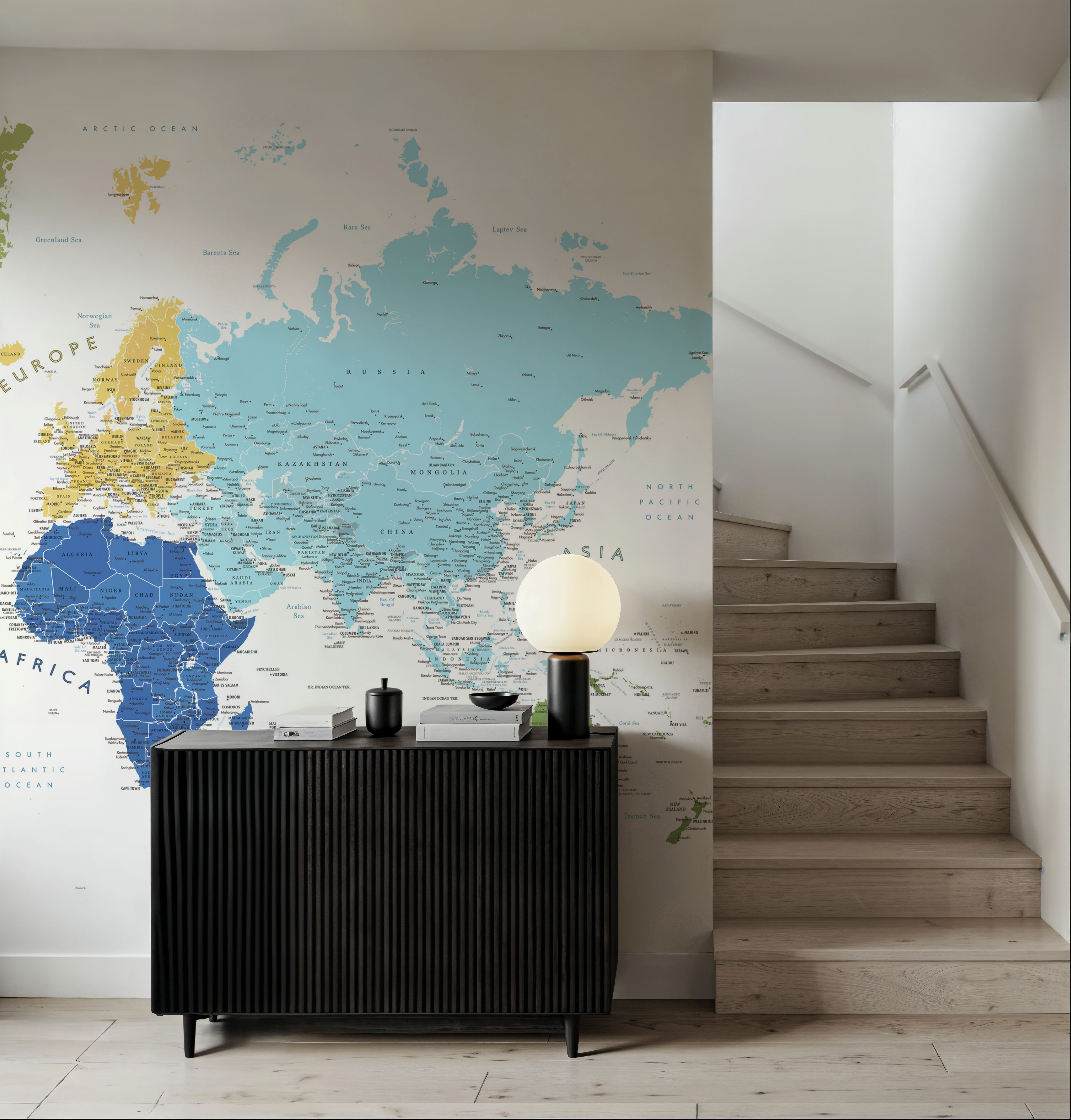 World Map Cities - Elisenda
