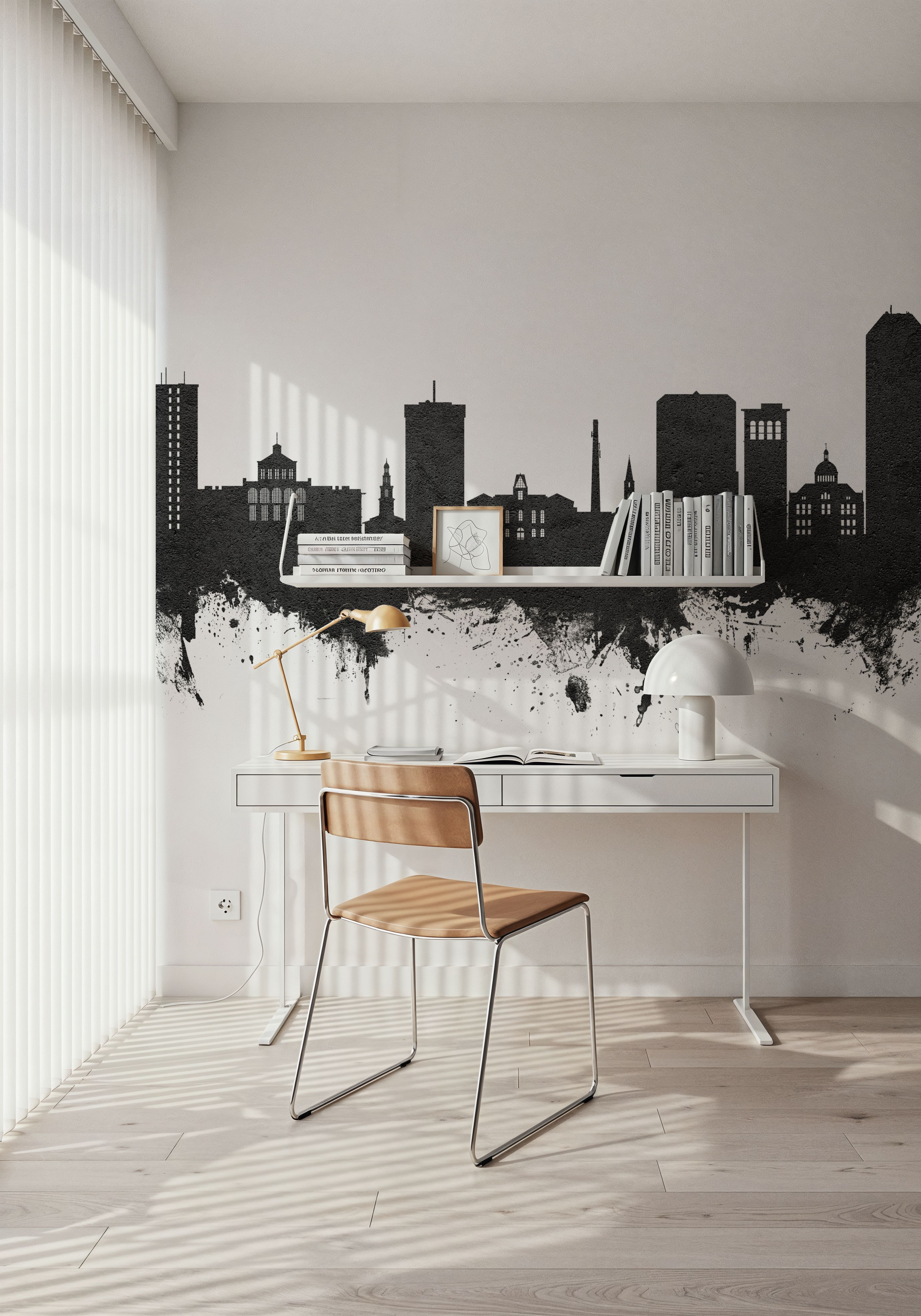 Lexington Kentucky Skyline Black & White