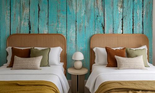 Turqouise Wooden Planks