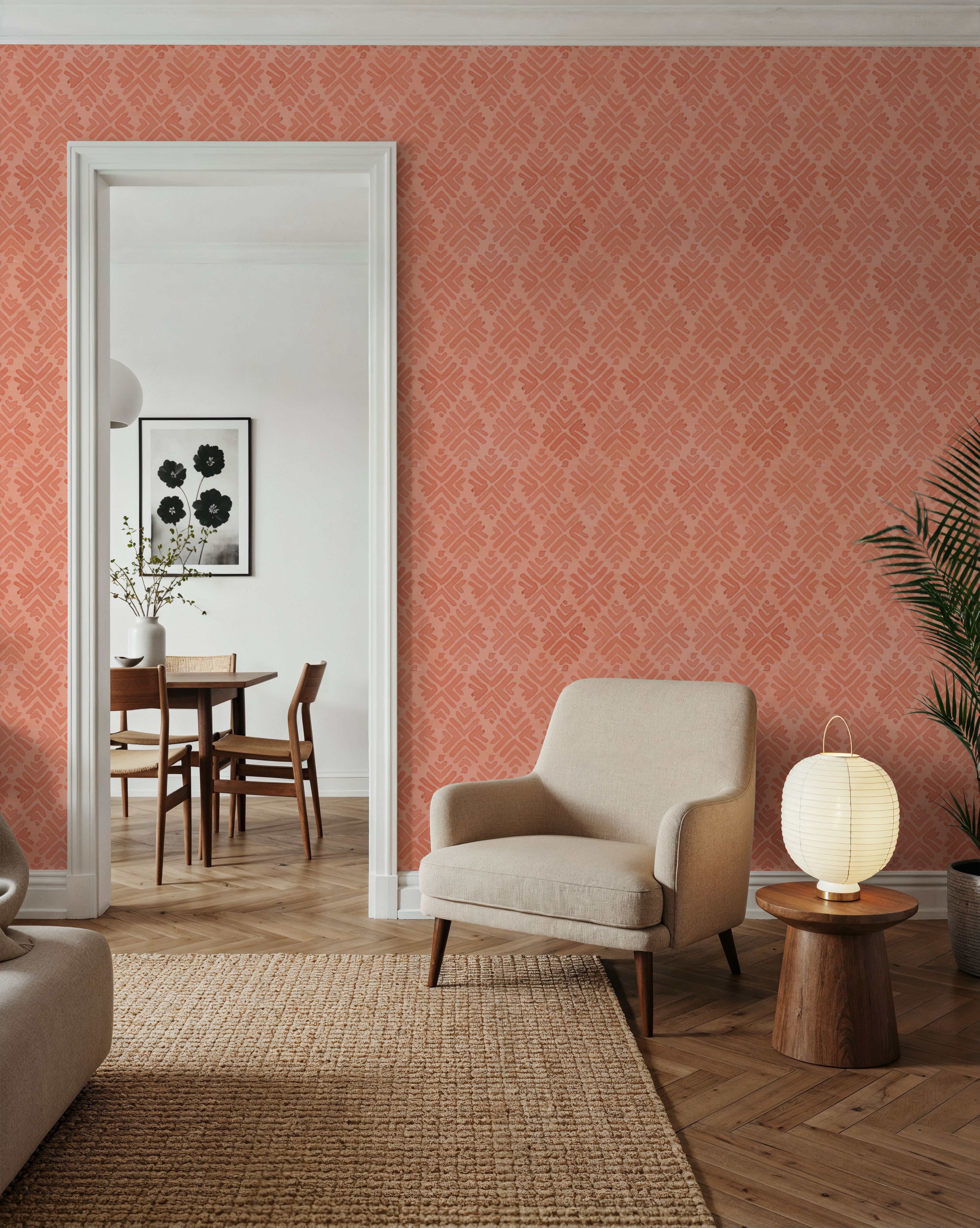 Bohemian Leaves Orange