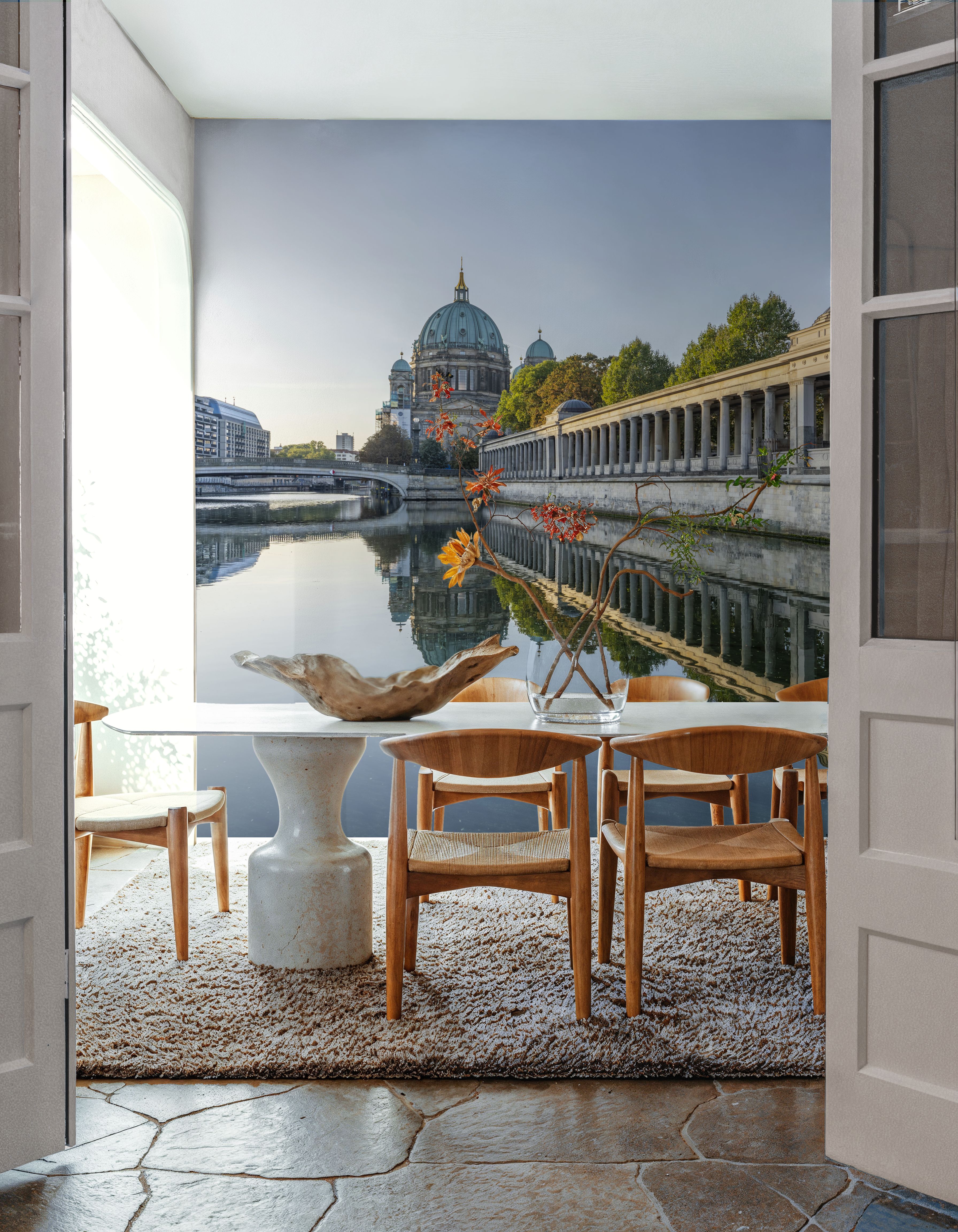 Wall Mural - Museumsinsel - Architecture Travel & Landmarks mural wallpaper - Bedroom - Wallism US - Premium, Textured or Peel & Stick