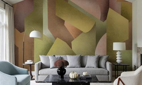Chalky Geometrica, Spring Green & Rose