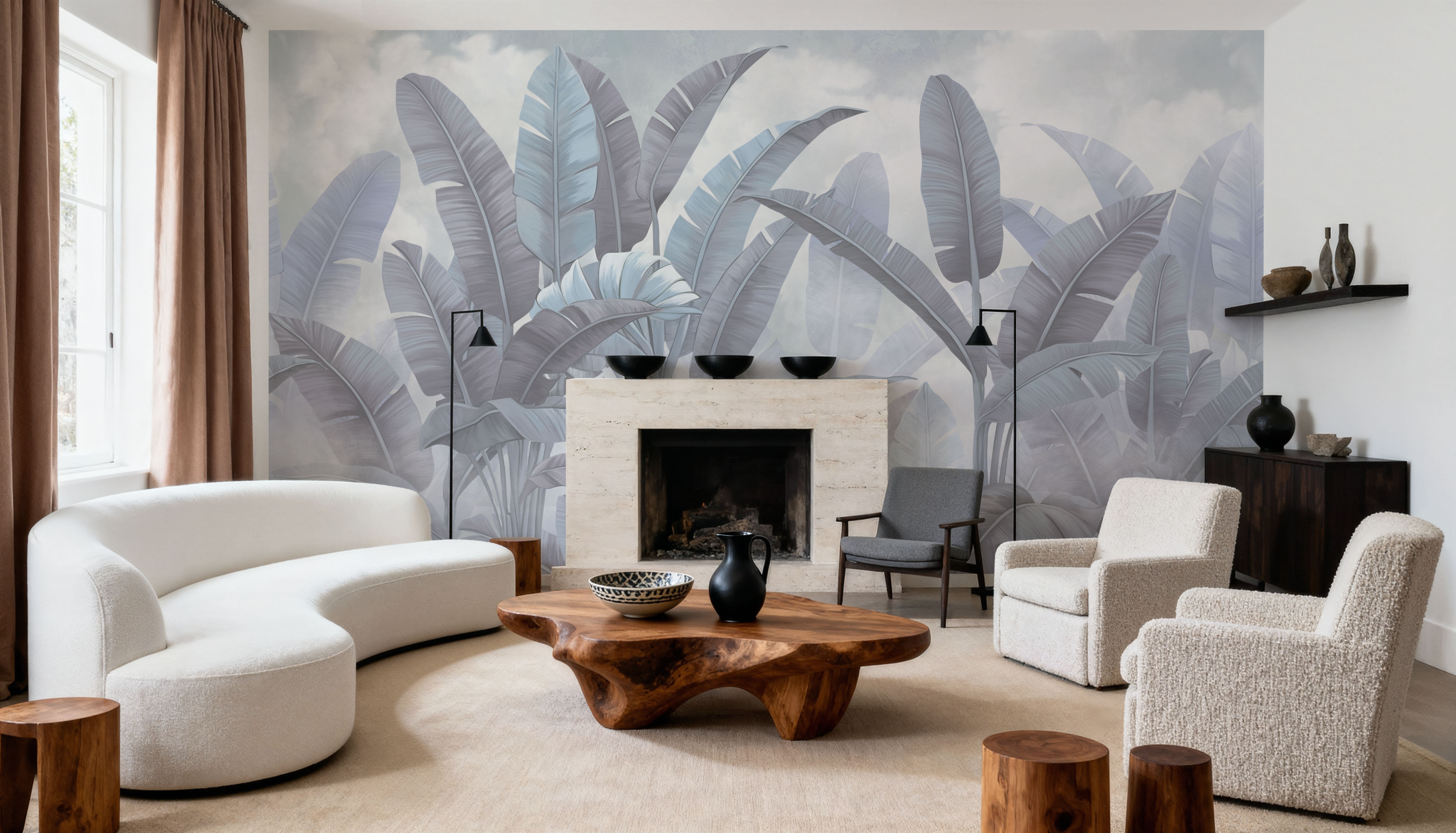 Banana Palms, Stone