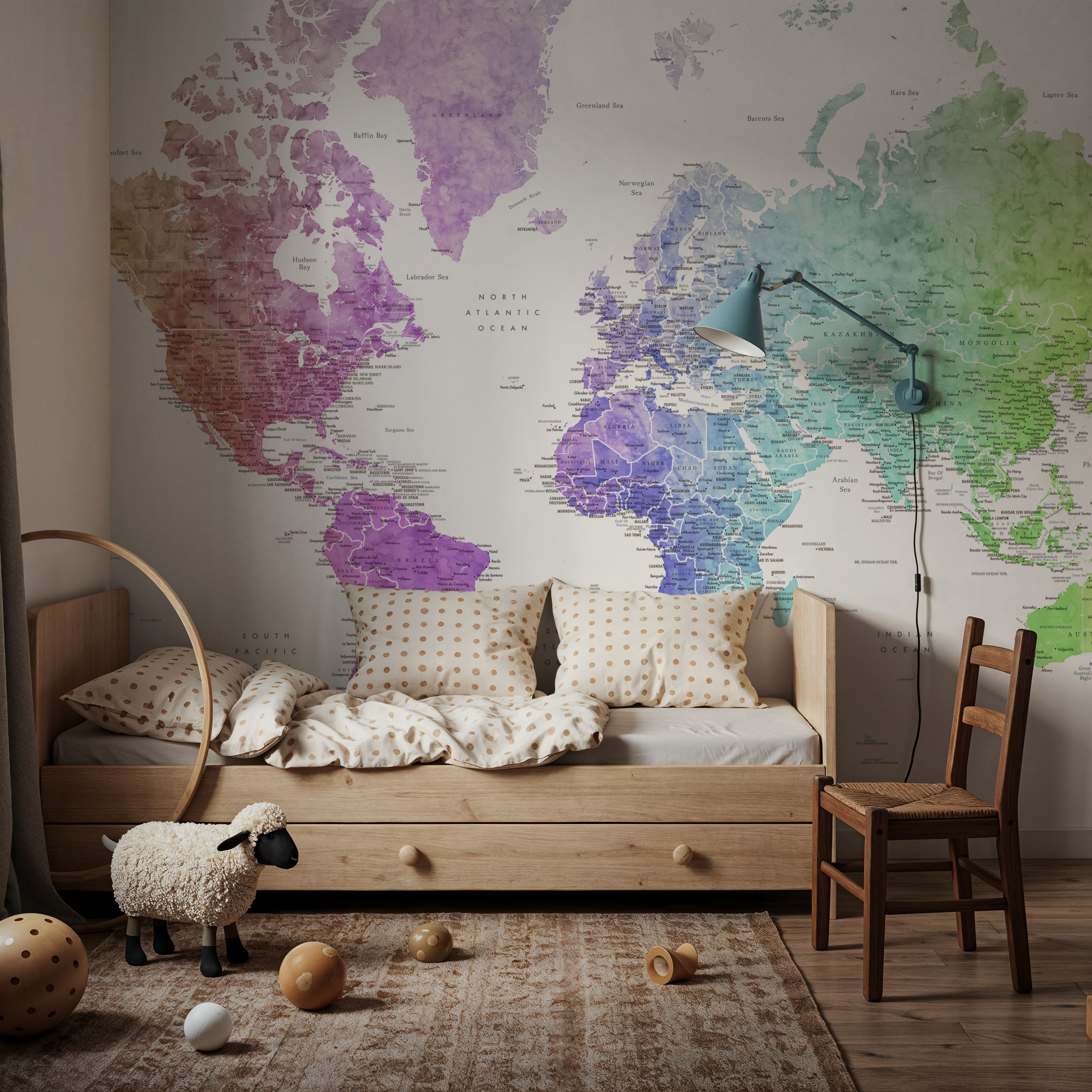 World Map Cities - Jude