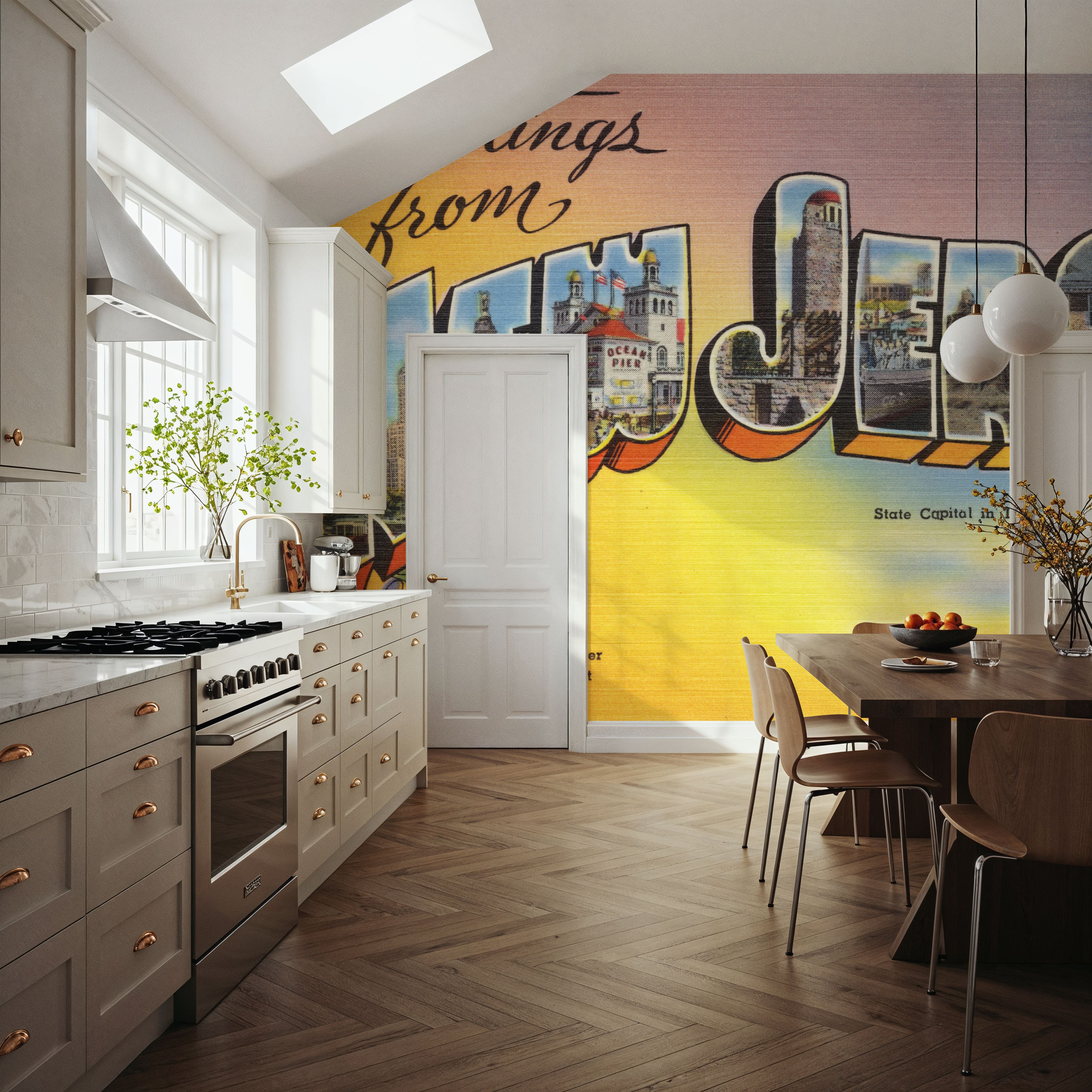 Greetings from New Jersey - Screenprint Postcard