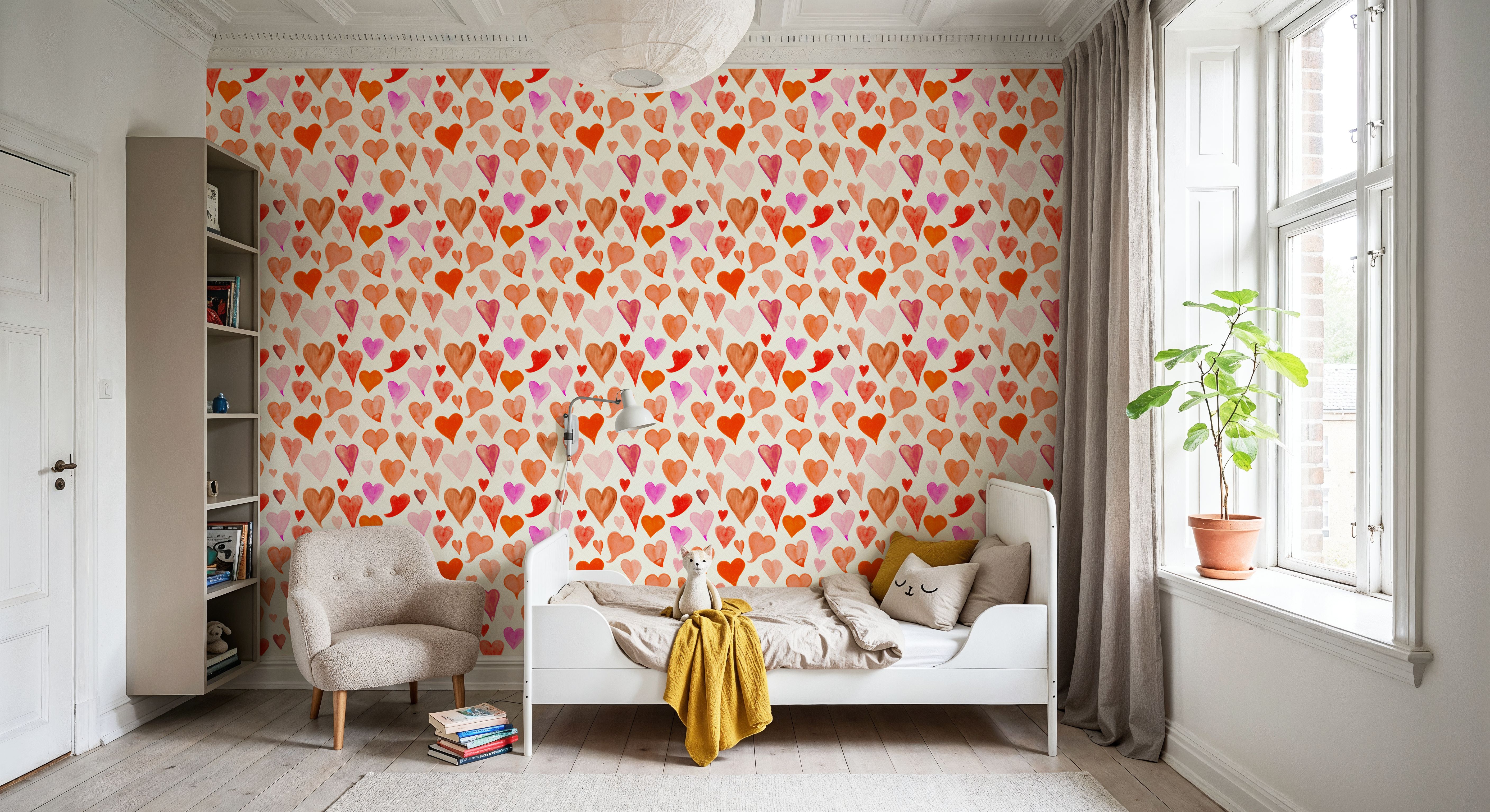 Red Painted Hearts