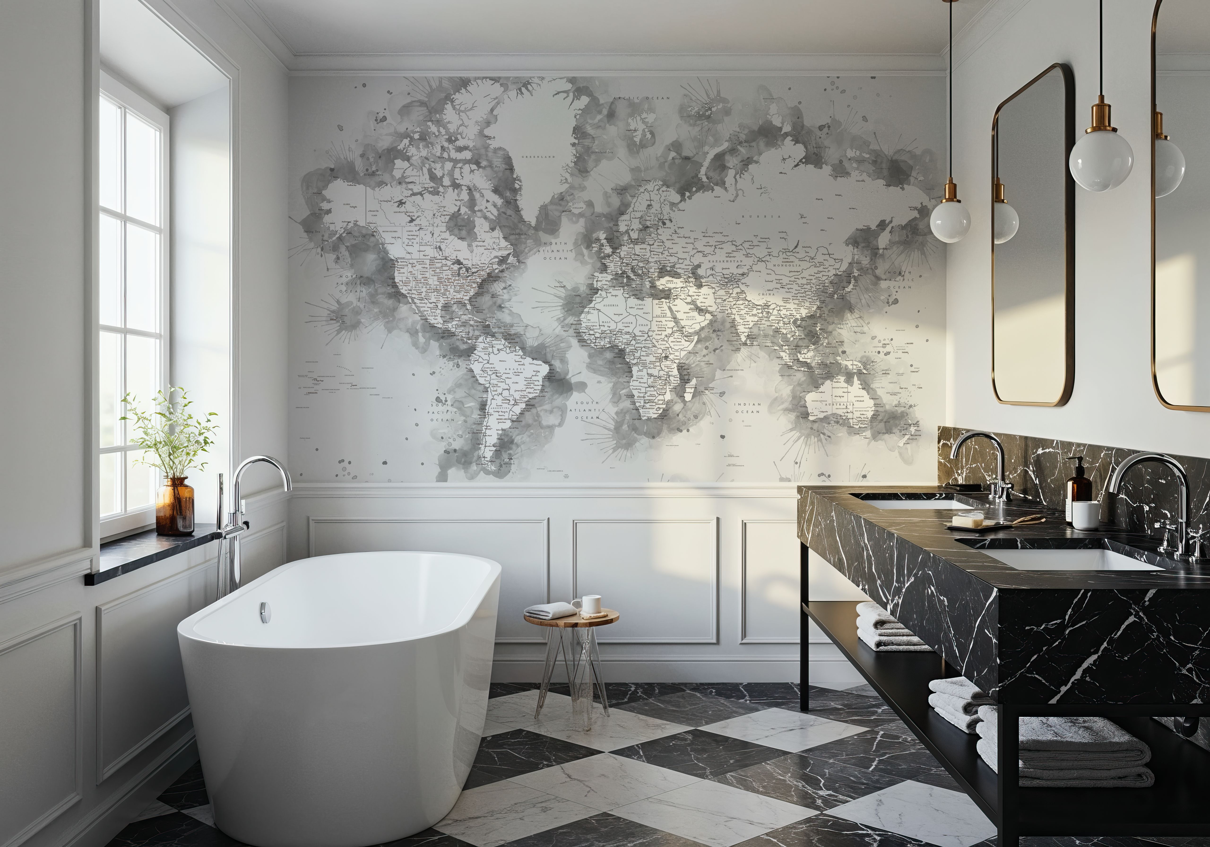 World Map Cities - Louiss