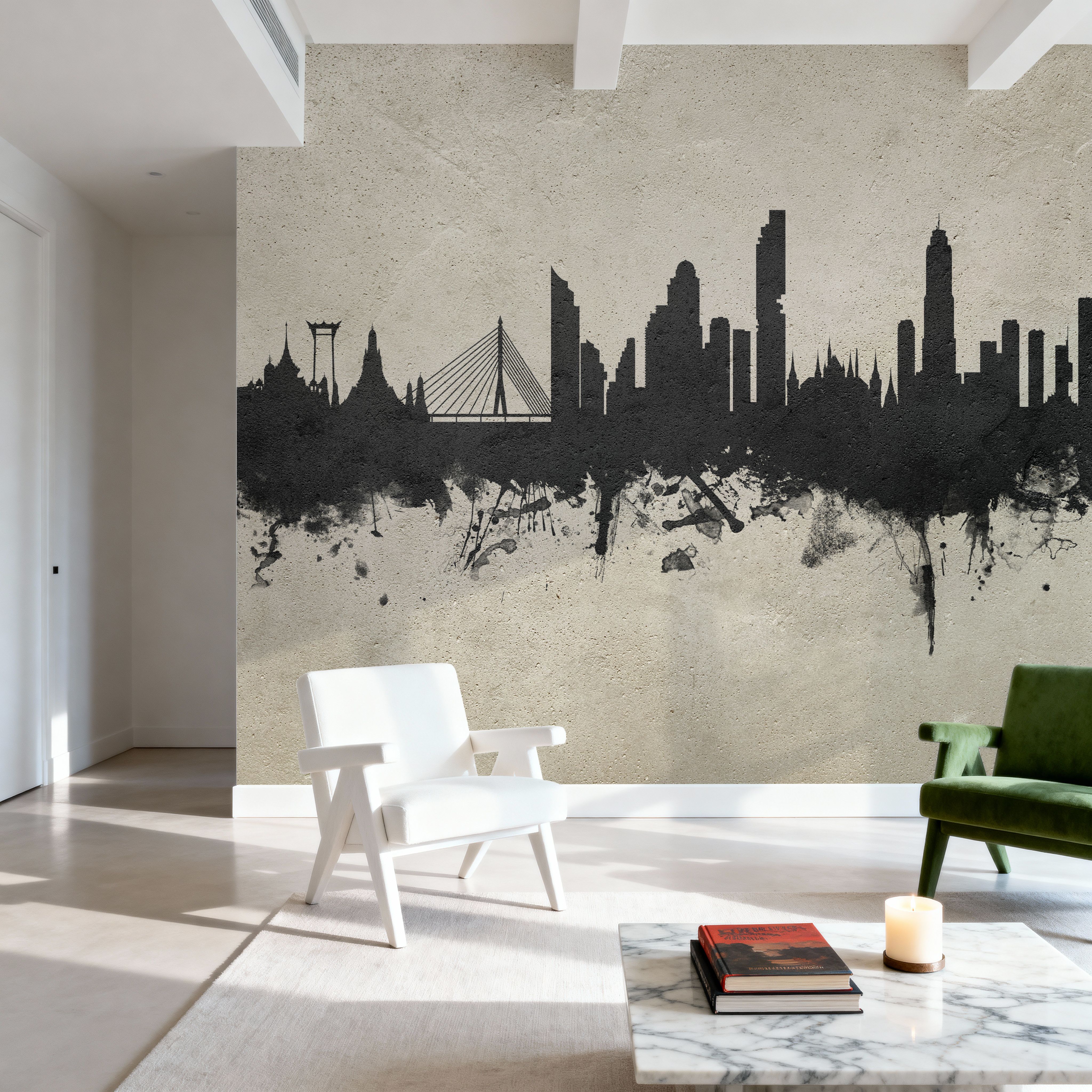 Bangkok Thailand Skyline Concrete