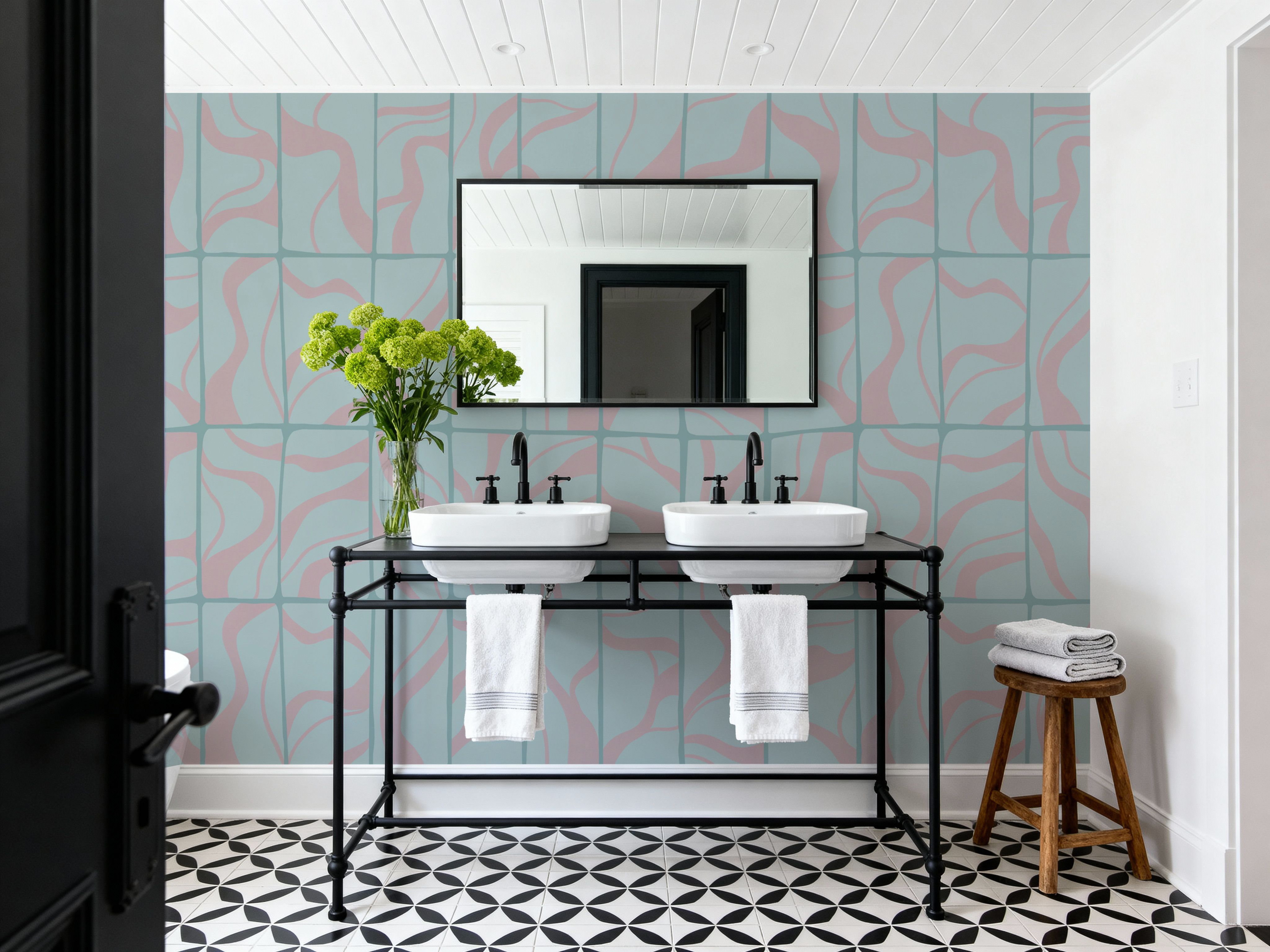 Linear Drift, Sky & Pink