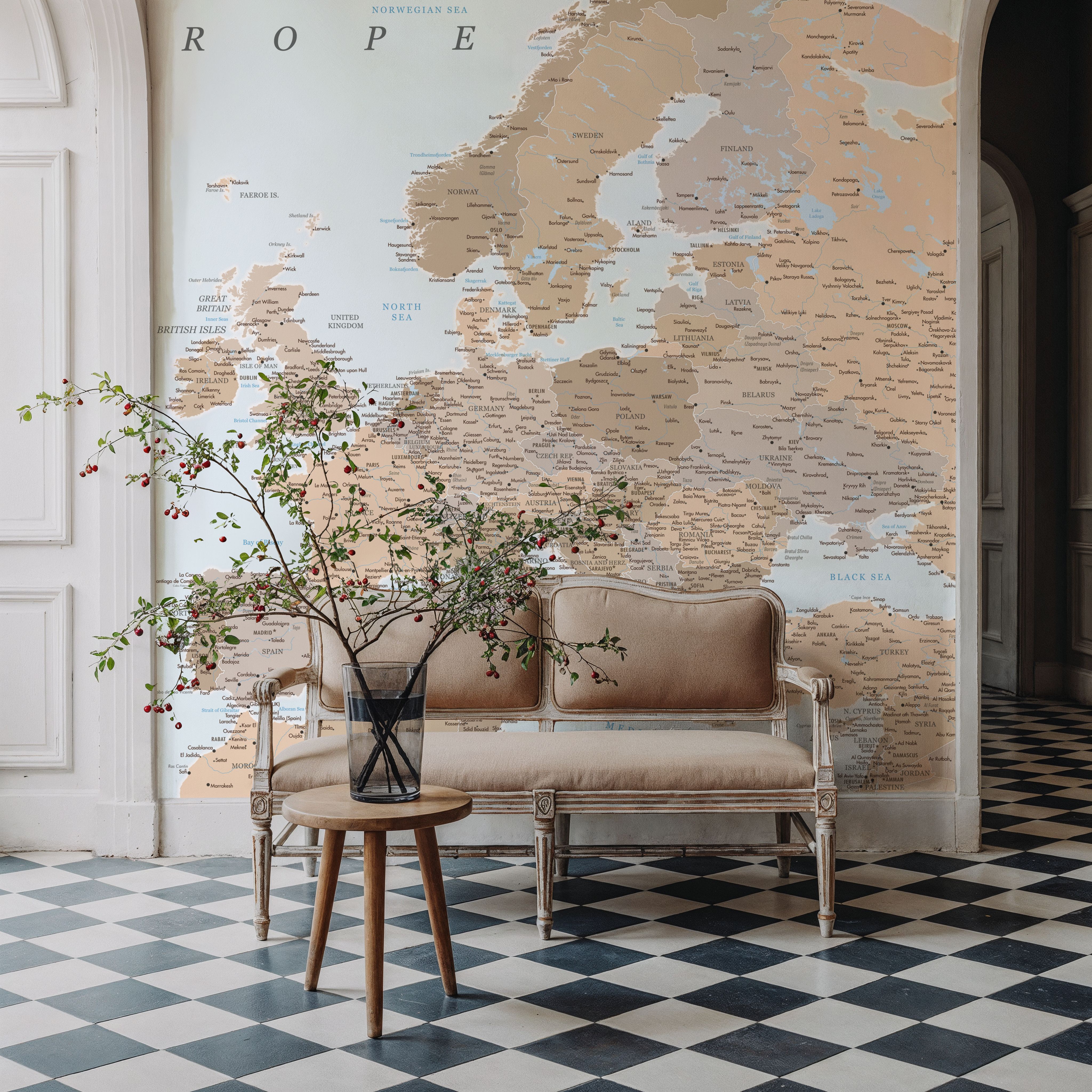 Europe Map Detailed - Lincoln