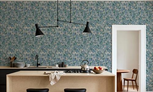 Floral Blossom Dusty Blue