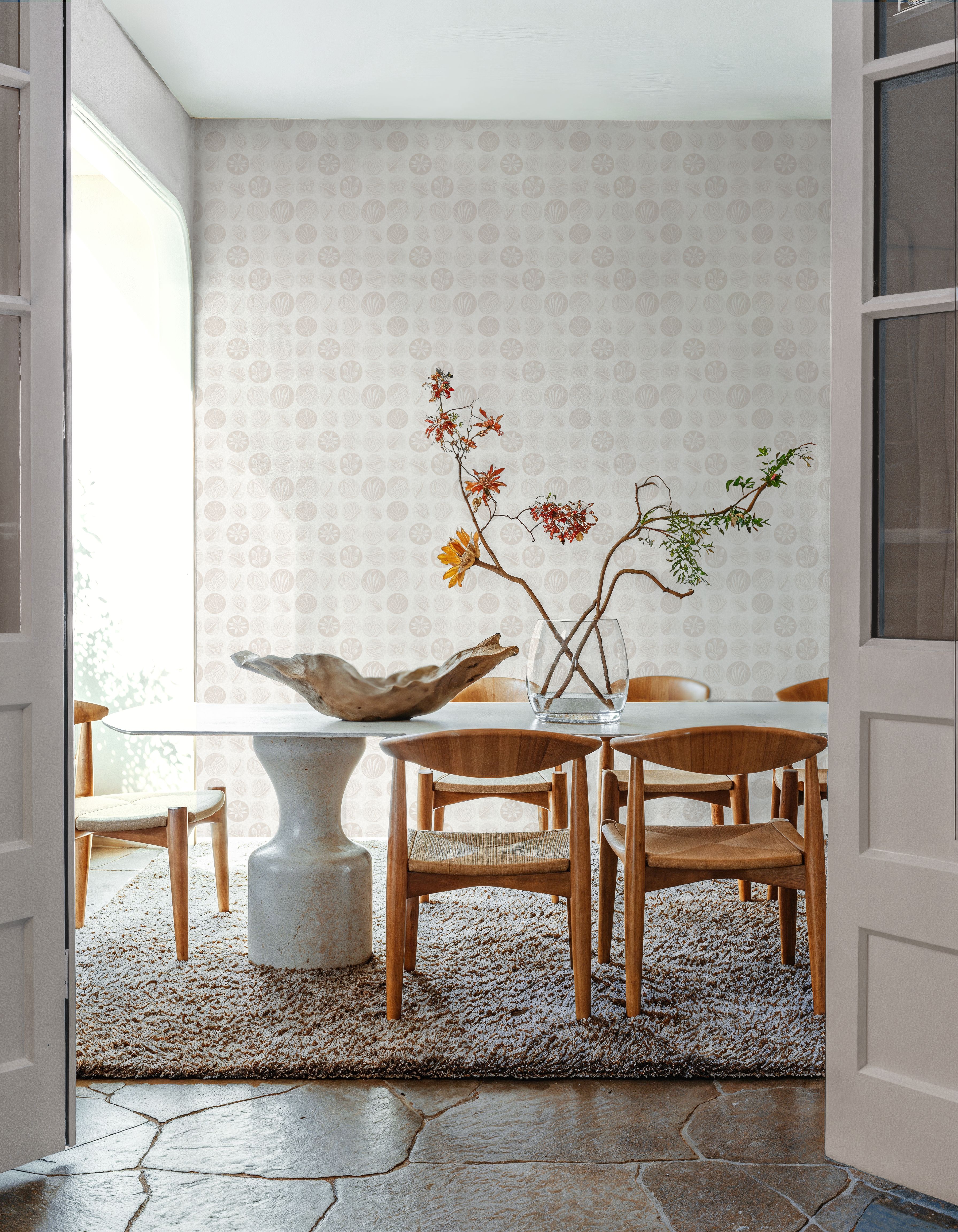 Rustic Elegance, Sand & White, Behang