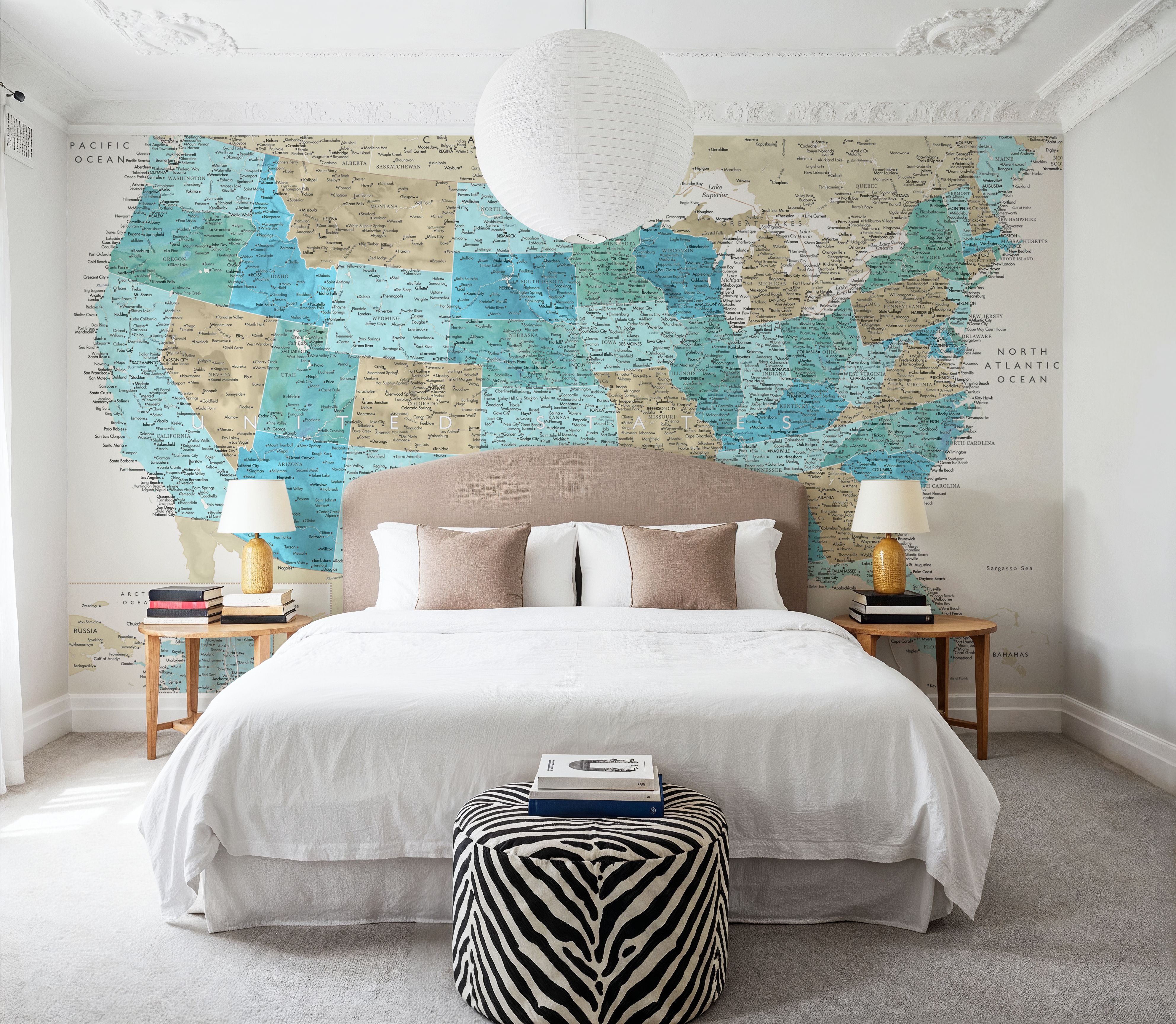 US Map Detailed - Uxia