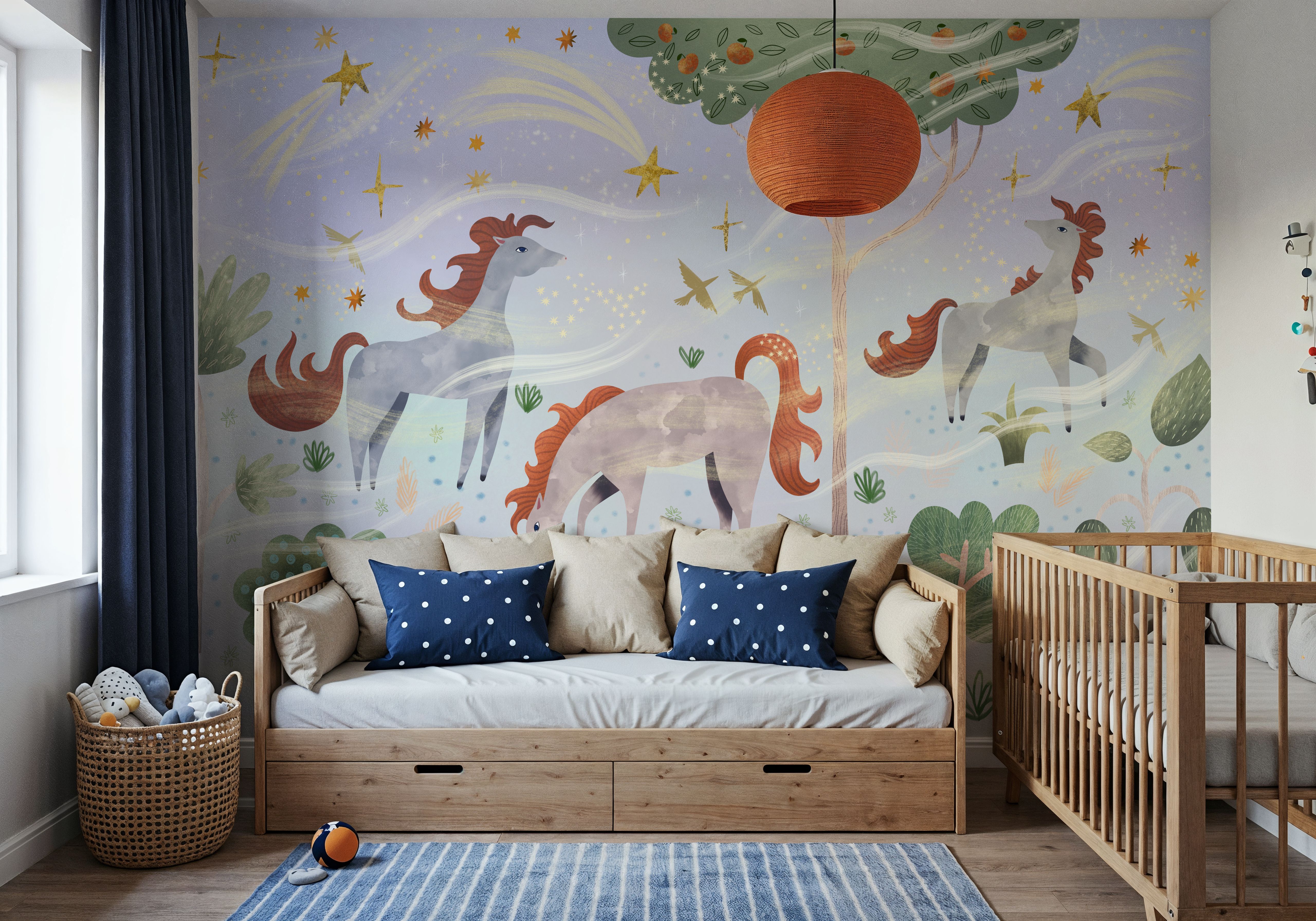 Enchanted Horses, Ice Blue