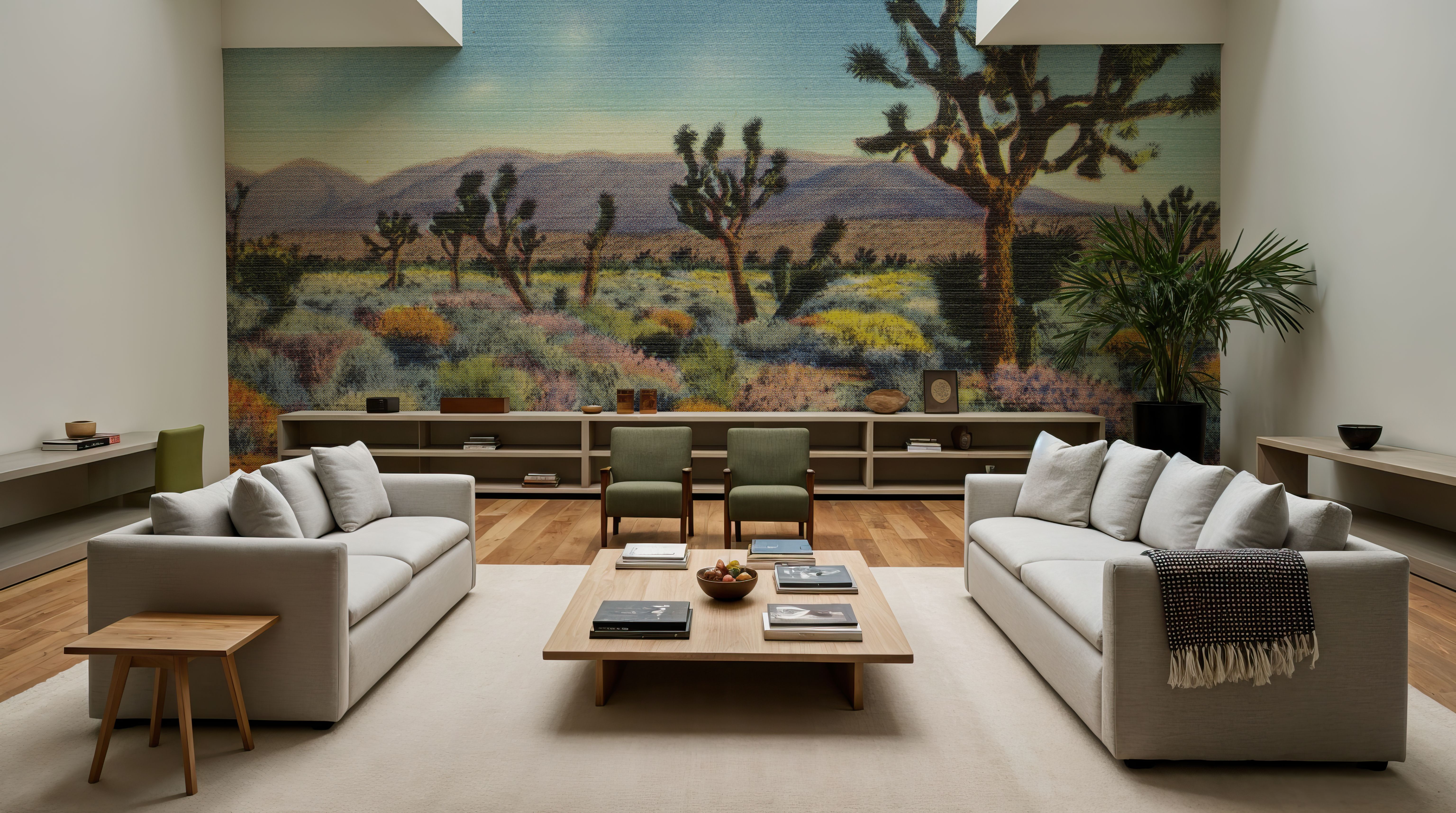 Greetings from Saguoro - Screenprint Postcard, Wallpaper