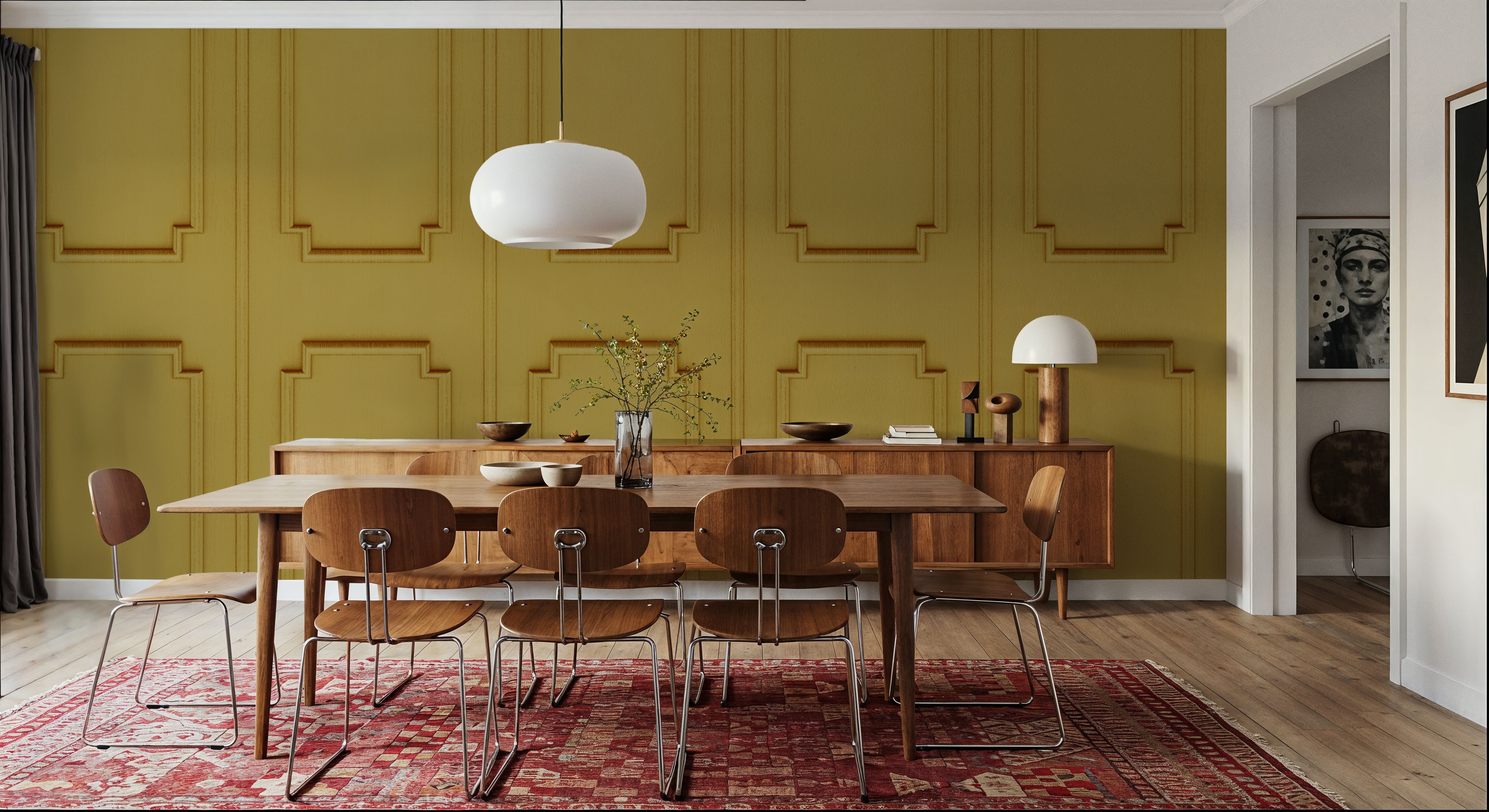 Faux Wall Panel Moulding, Sunflower Yellow