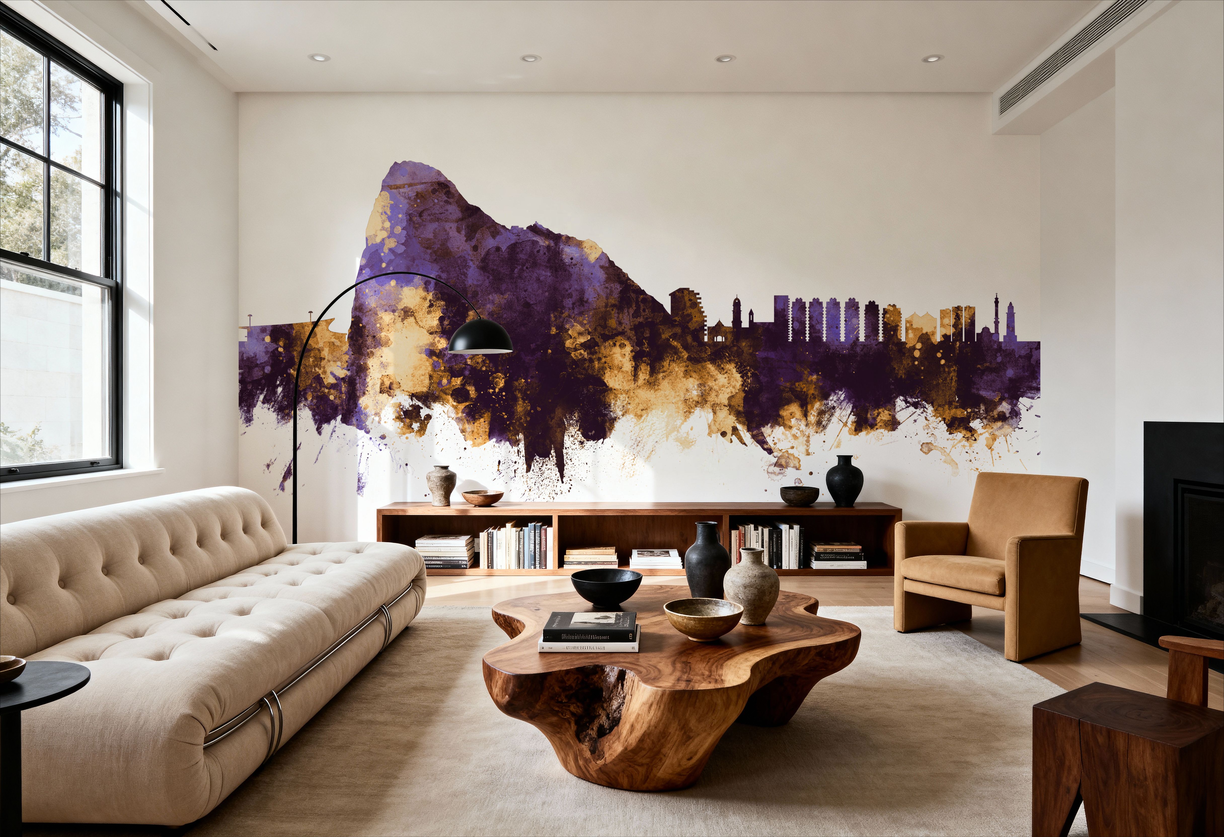 Gibraltar Skyline Purple & Gold