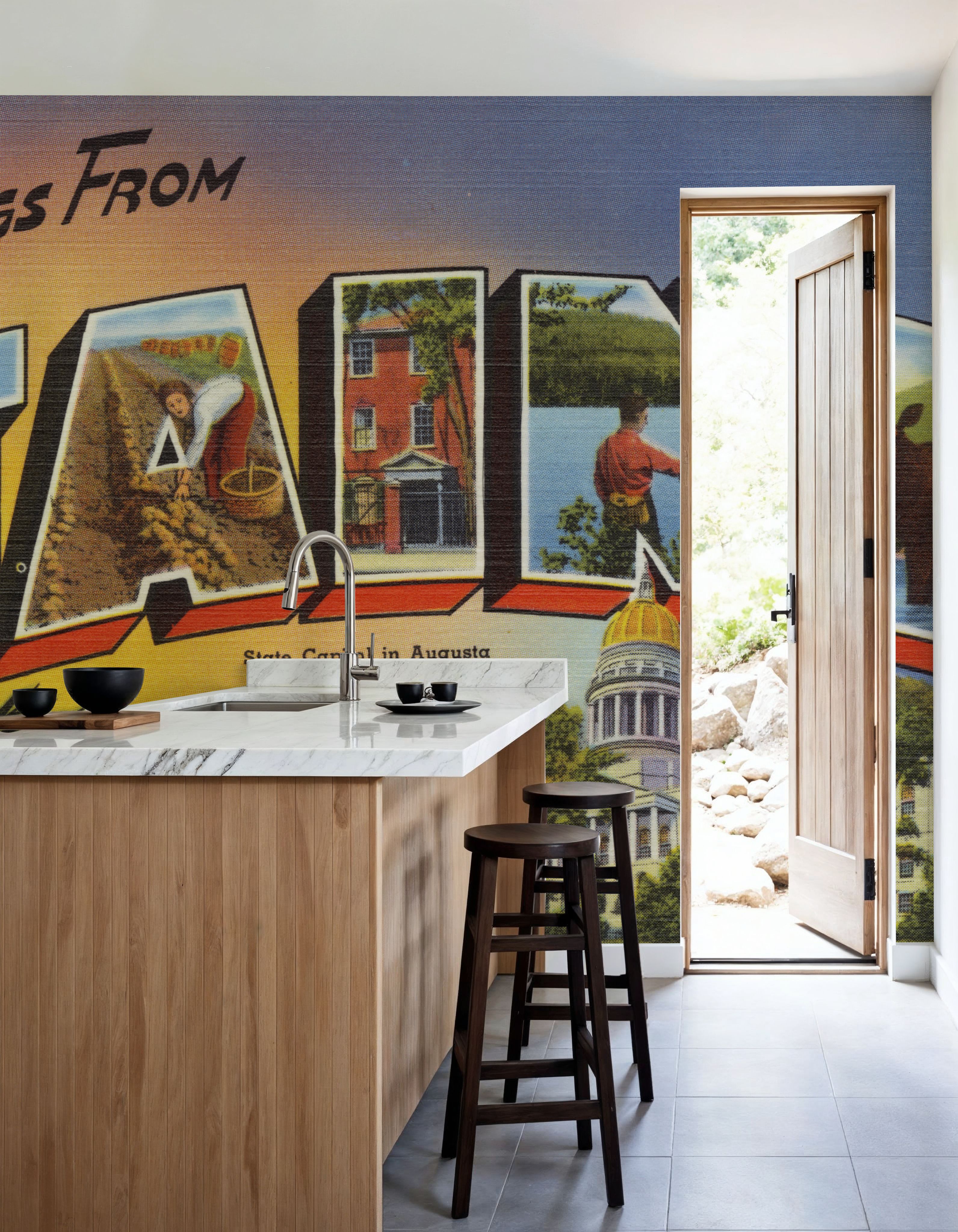 Greetings from the Pine State - Screenprint Postcard