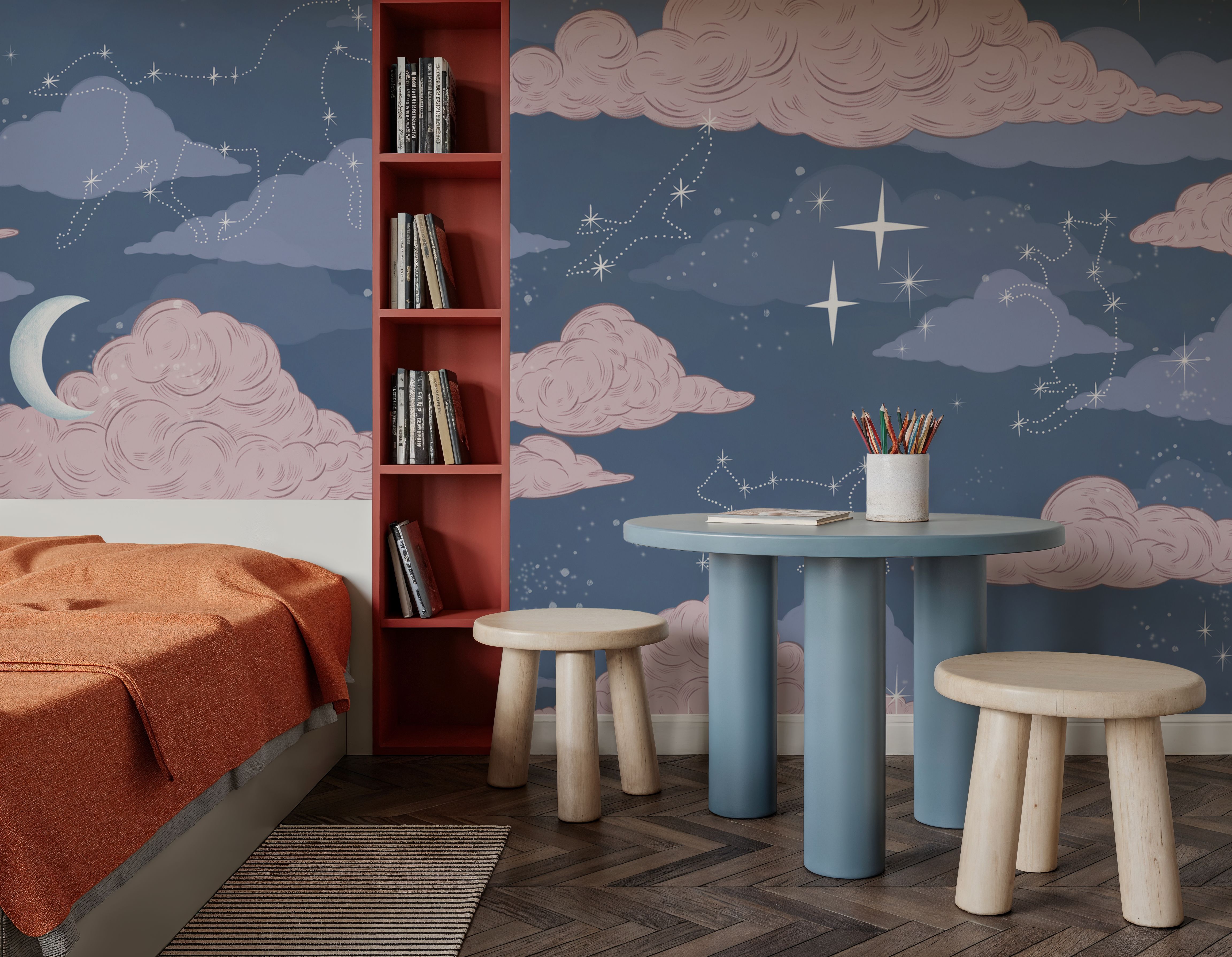 Moonlit Constellations, Chalky Blue
