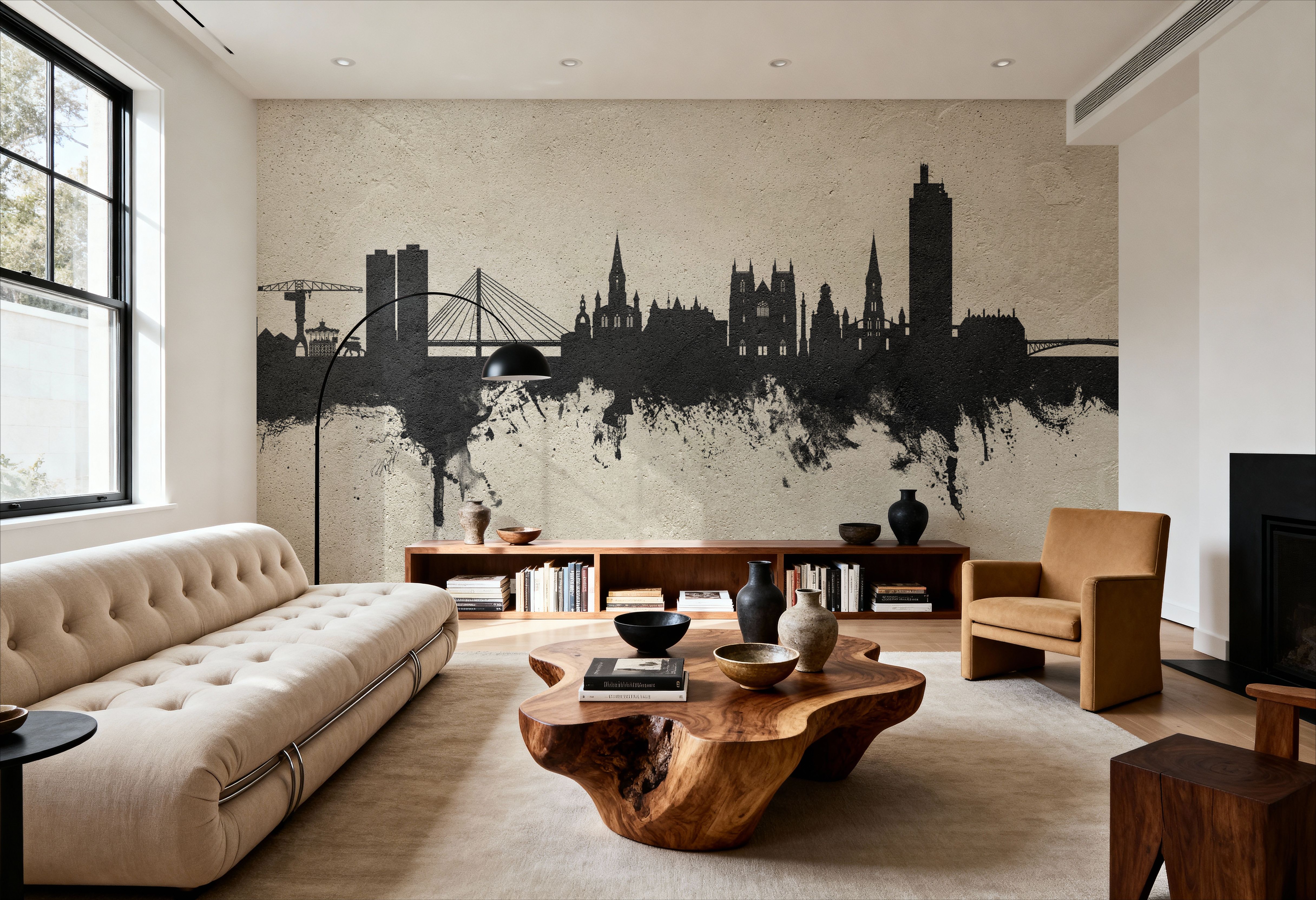 Nantes France Skyline Concrete, Wallpaper