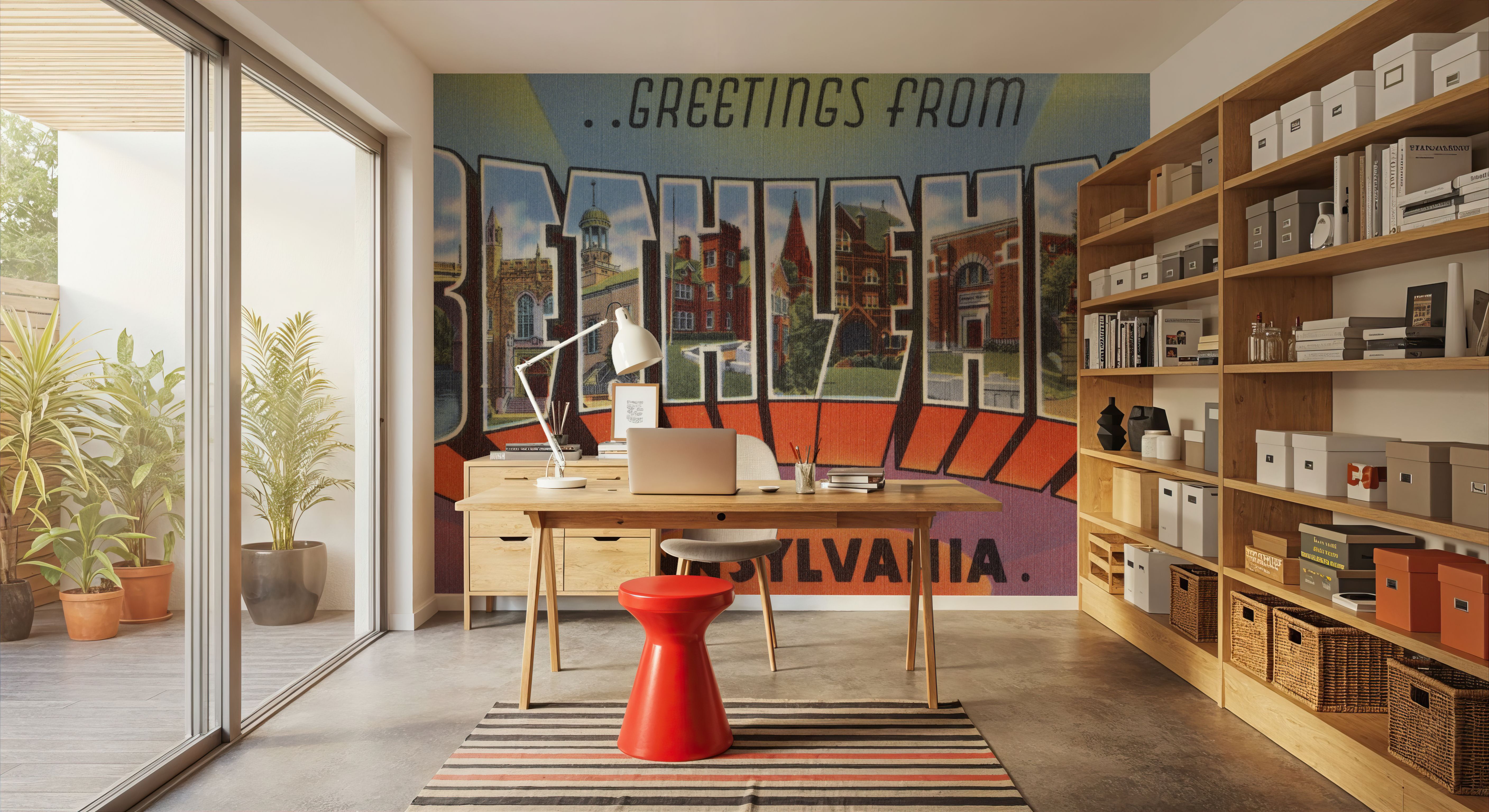 Greetings from Bethlehem - Screenprint Postcard