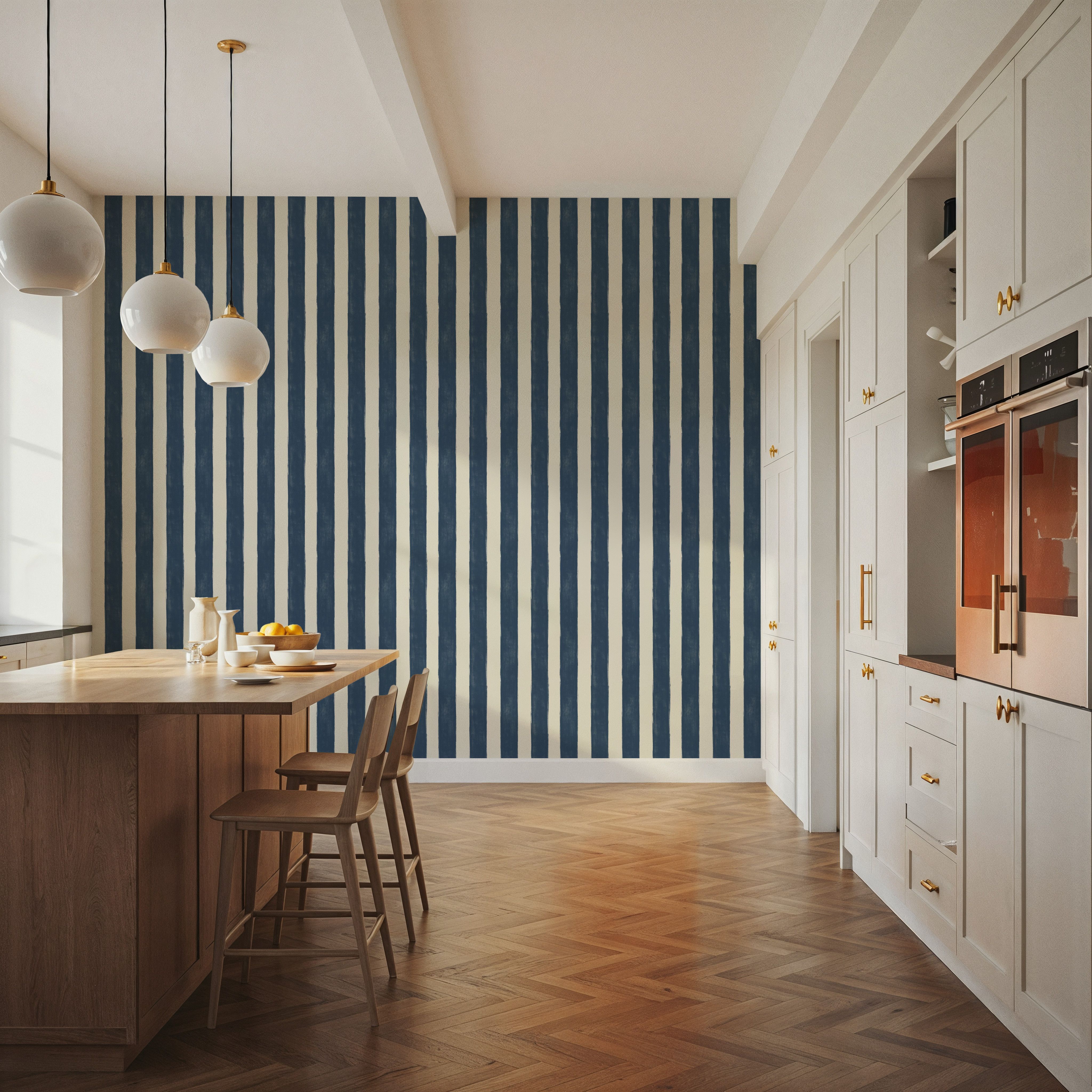 Sino Vertical Lines, Denim