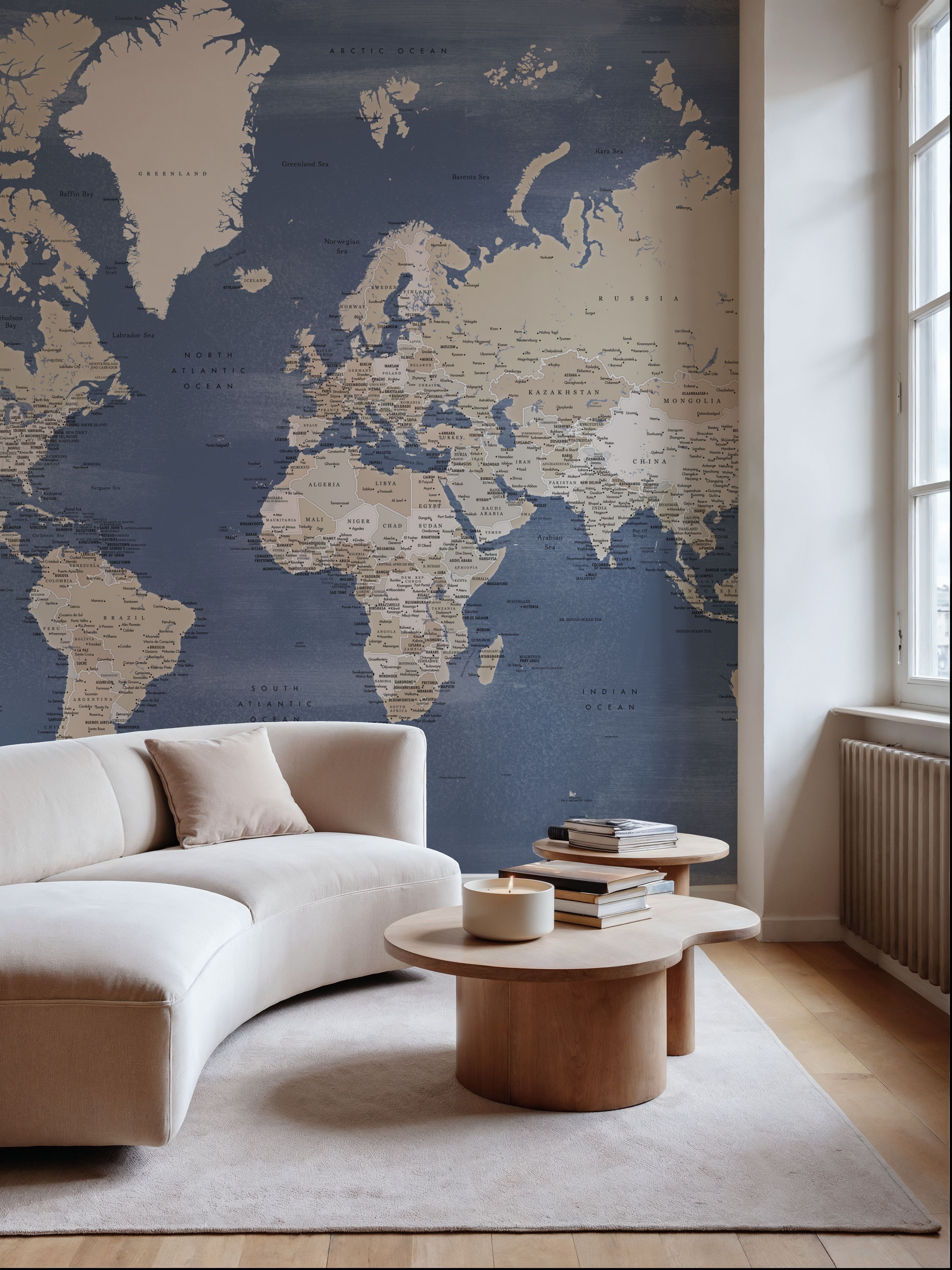 World Map Cities - Oisin