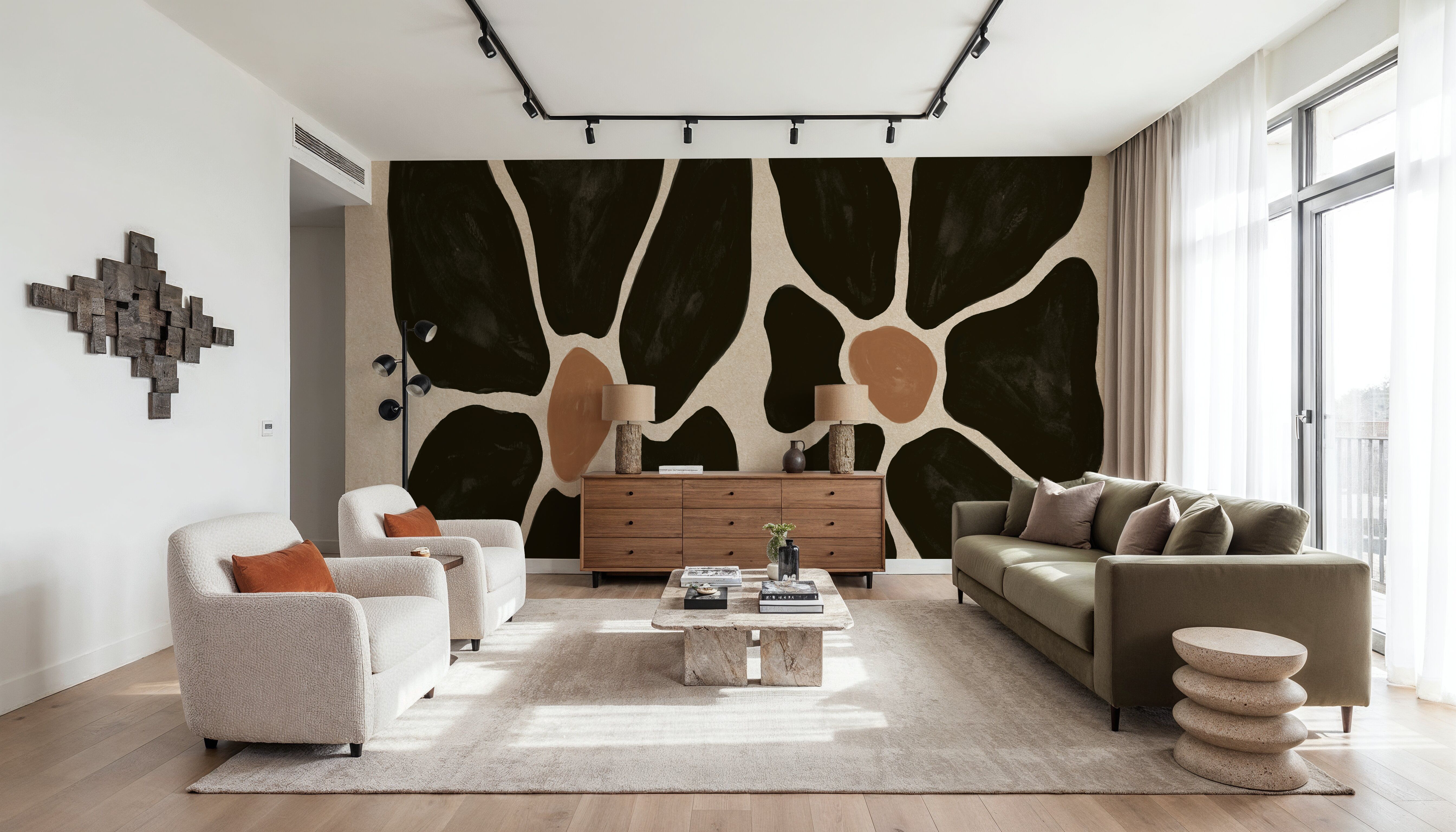 Mod Floral II, Wallpaper