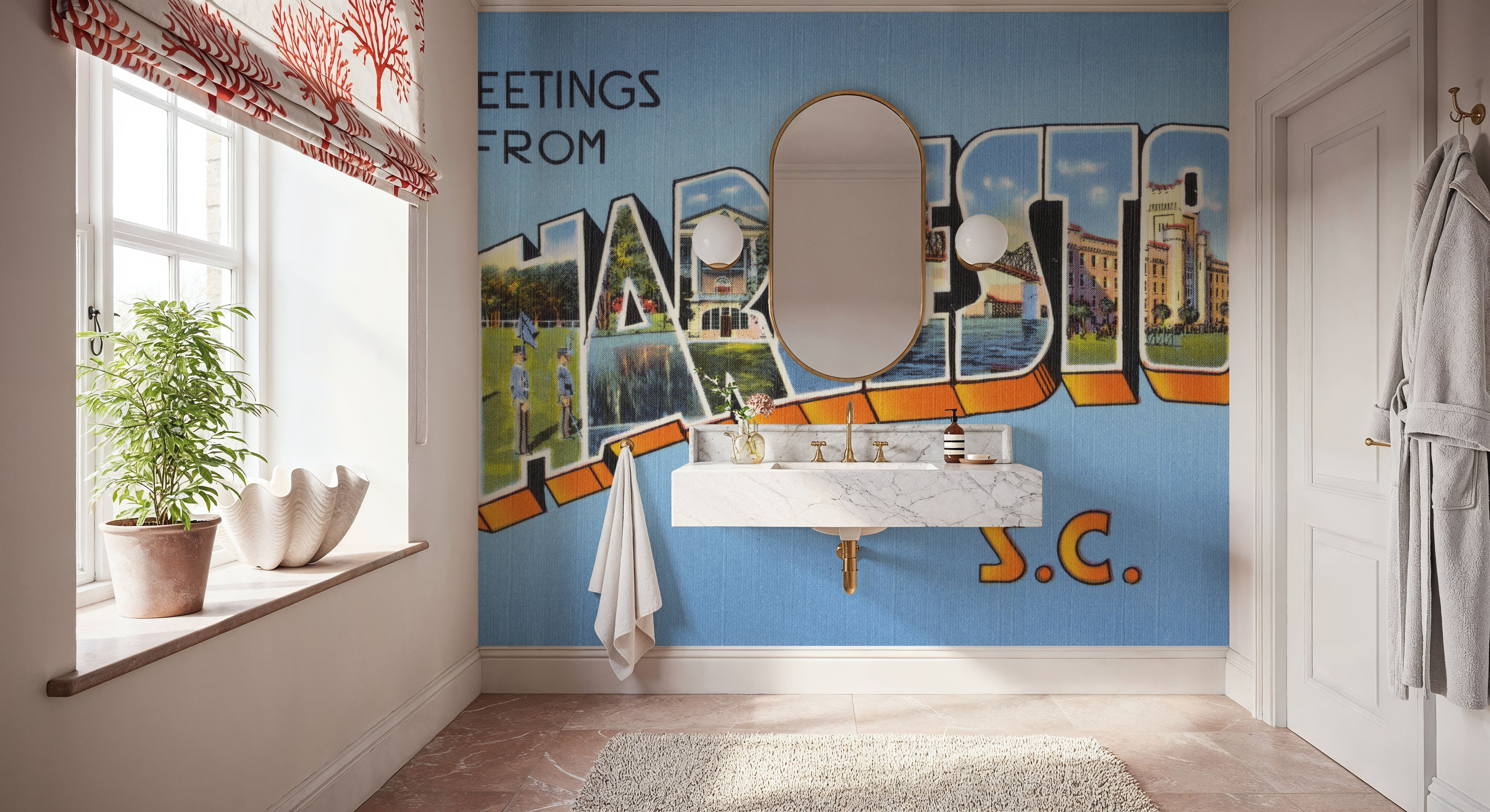 Greetings from Charleston - Screenprint Postcard