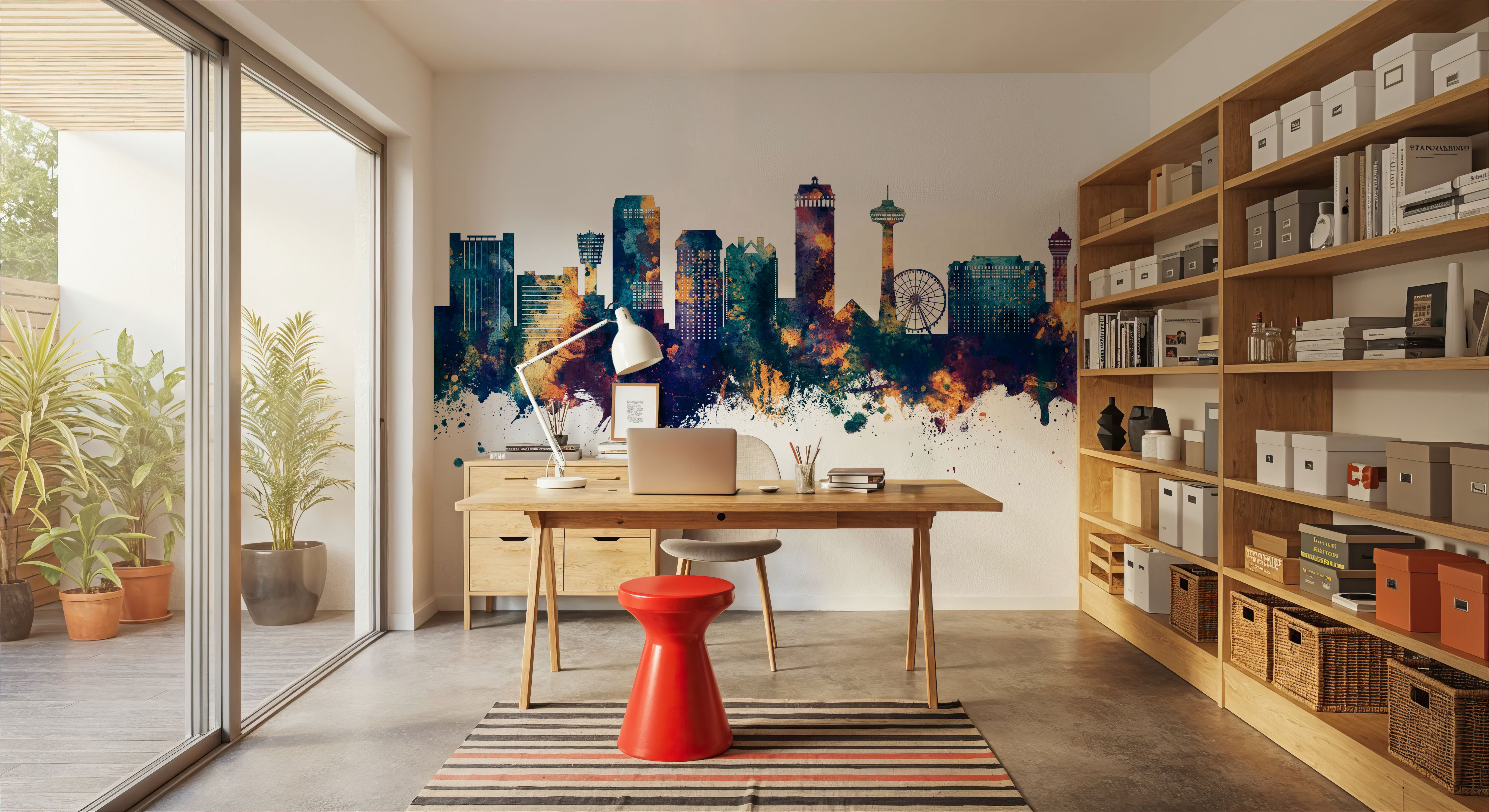 Niagara Falls Skyline Blue & Bronze