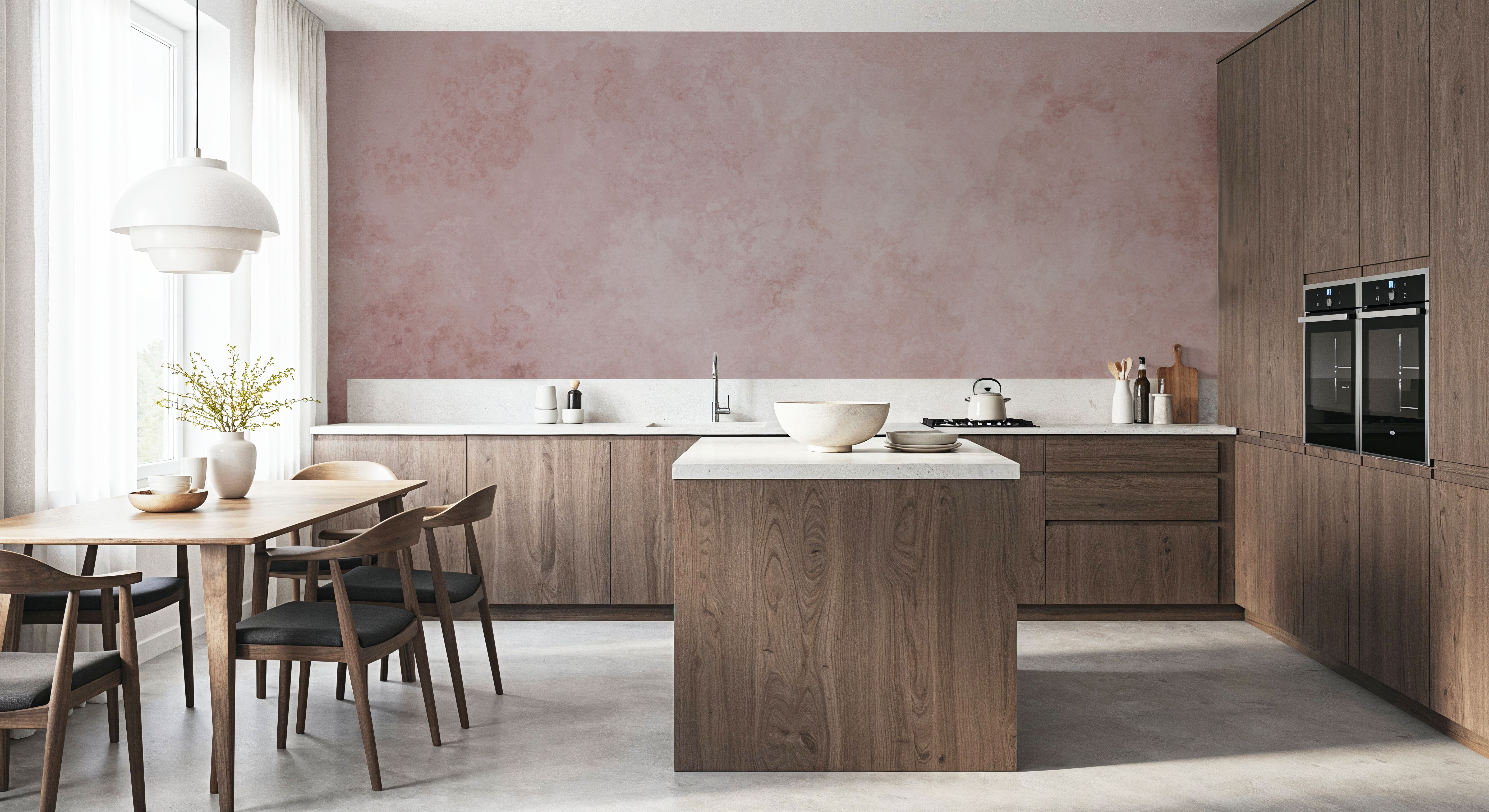 Subtle Plaster Wall, Soft Pink