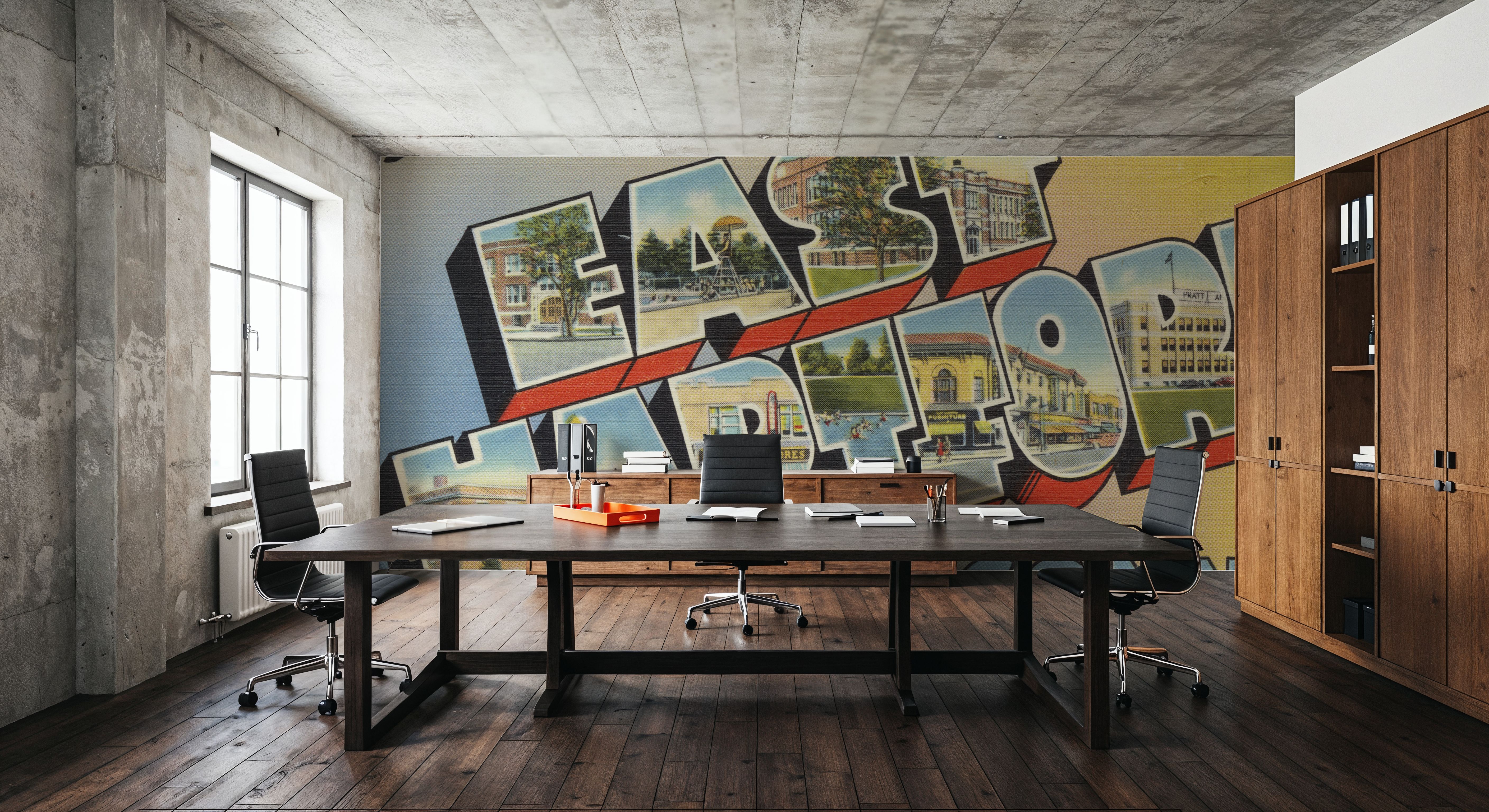 Greetings from East Hartford - Screenprint Postcard