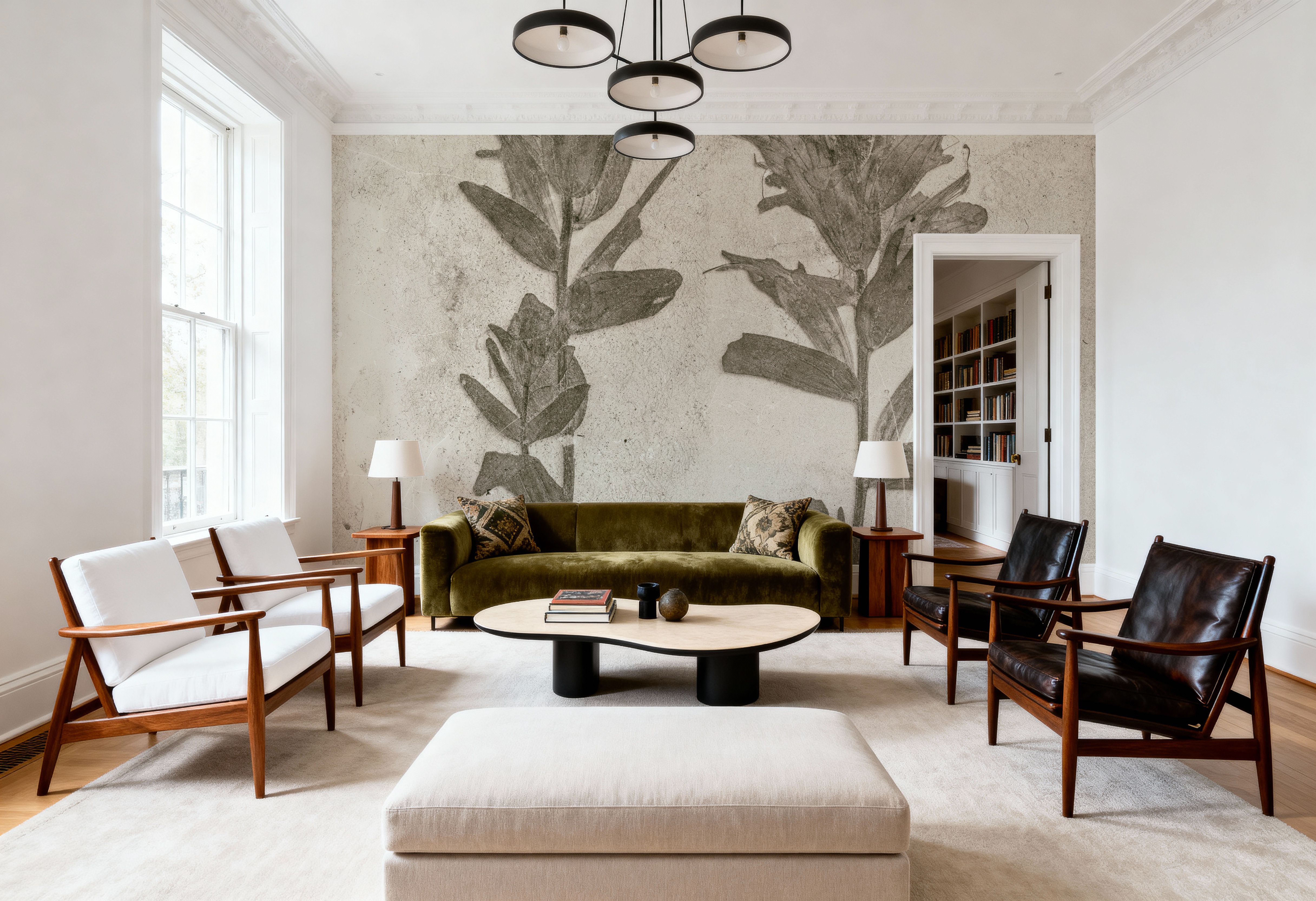 Wildflower Journal VII sepia, Wallpaper