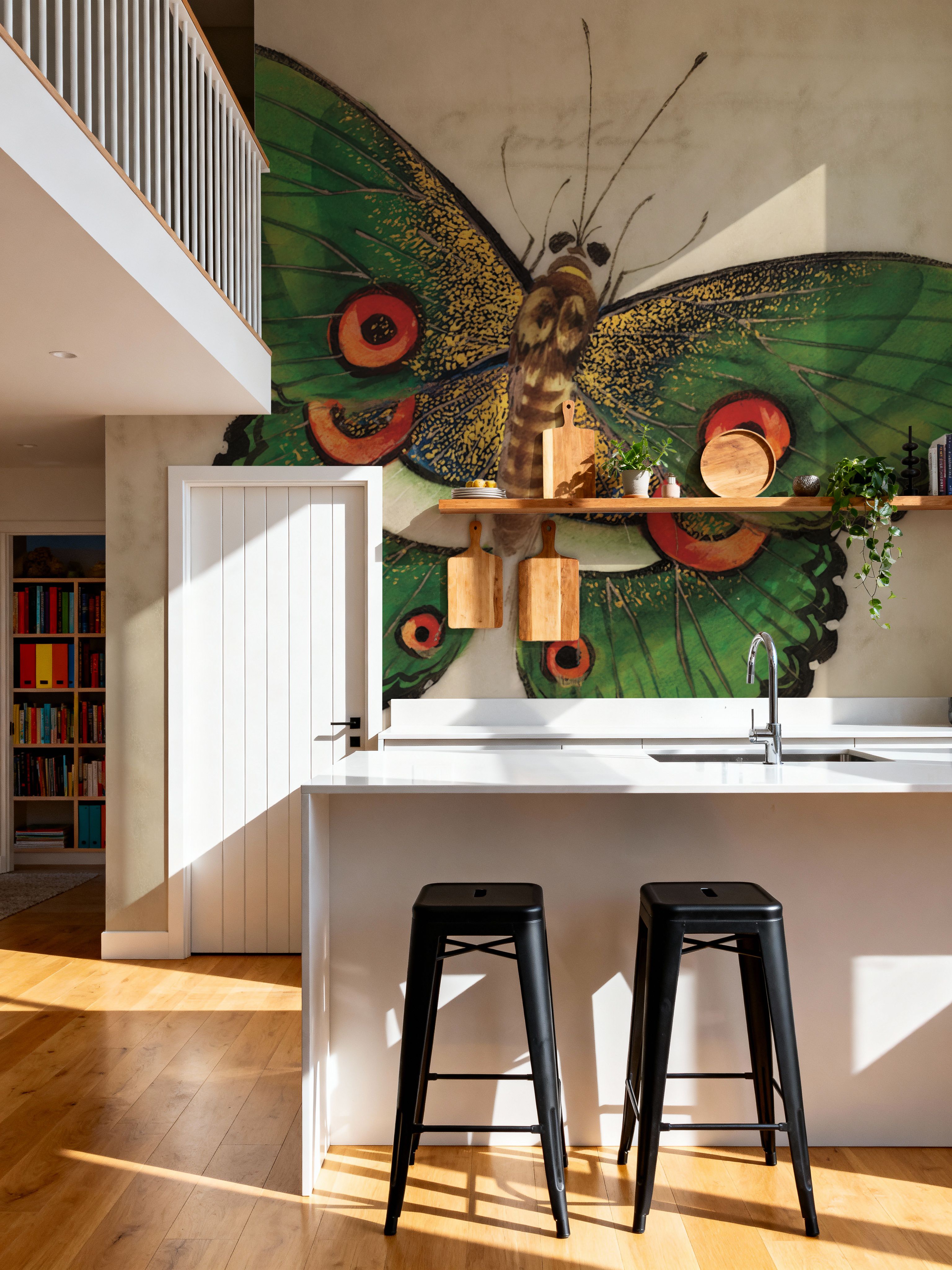 Vintage Green Butterfly