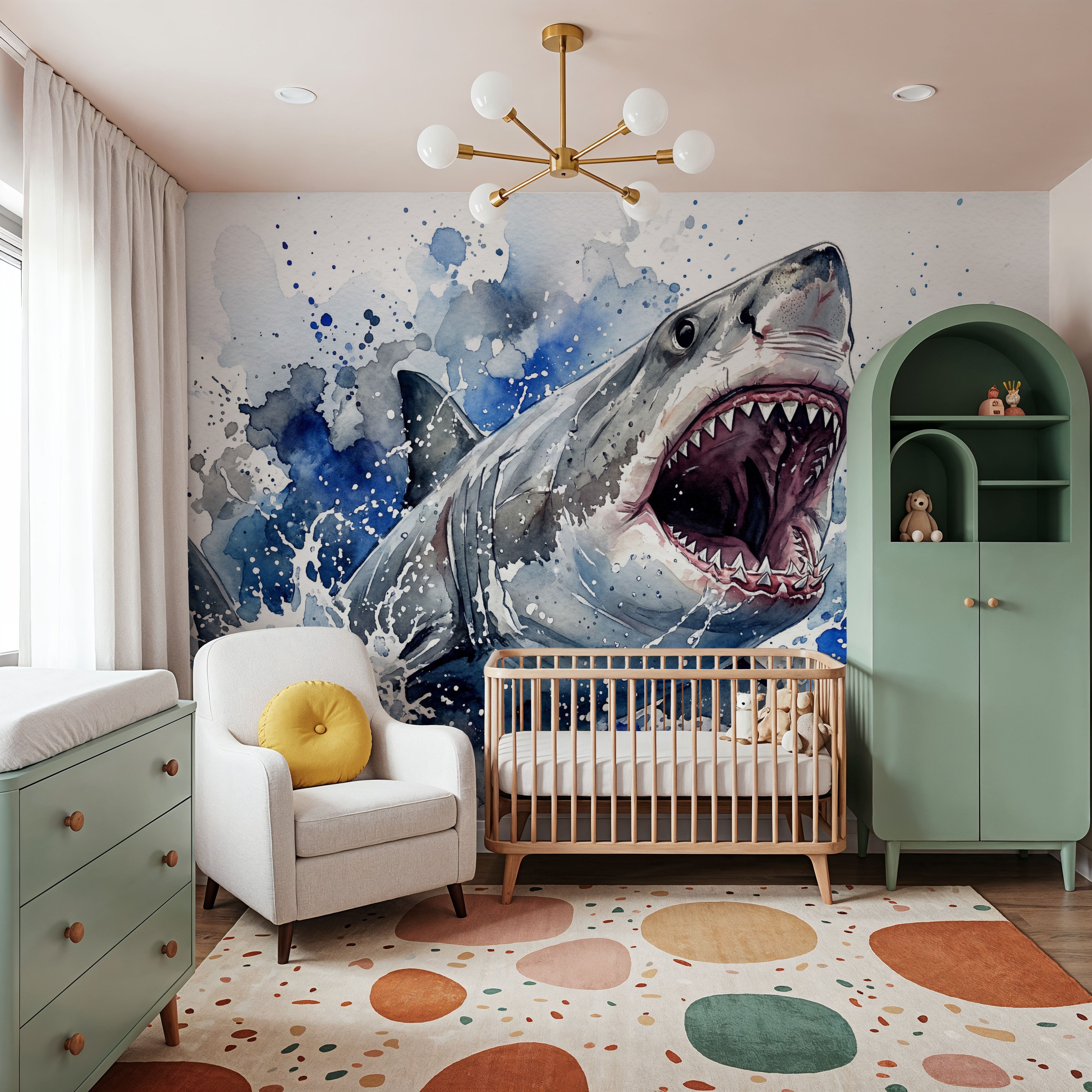 White Shark - Watercolor Predators Series