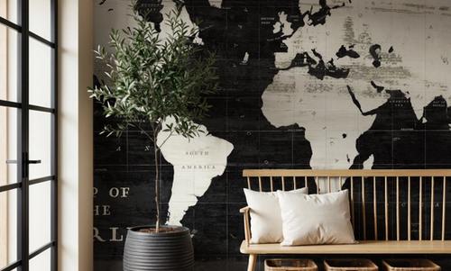 World Map Black