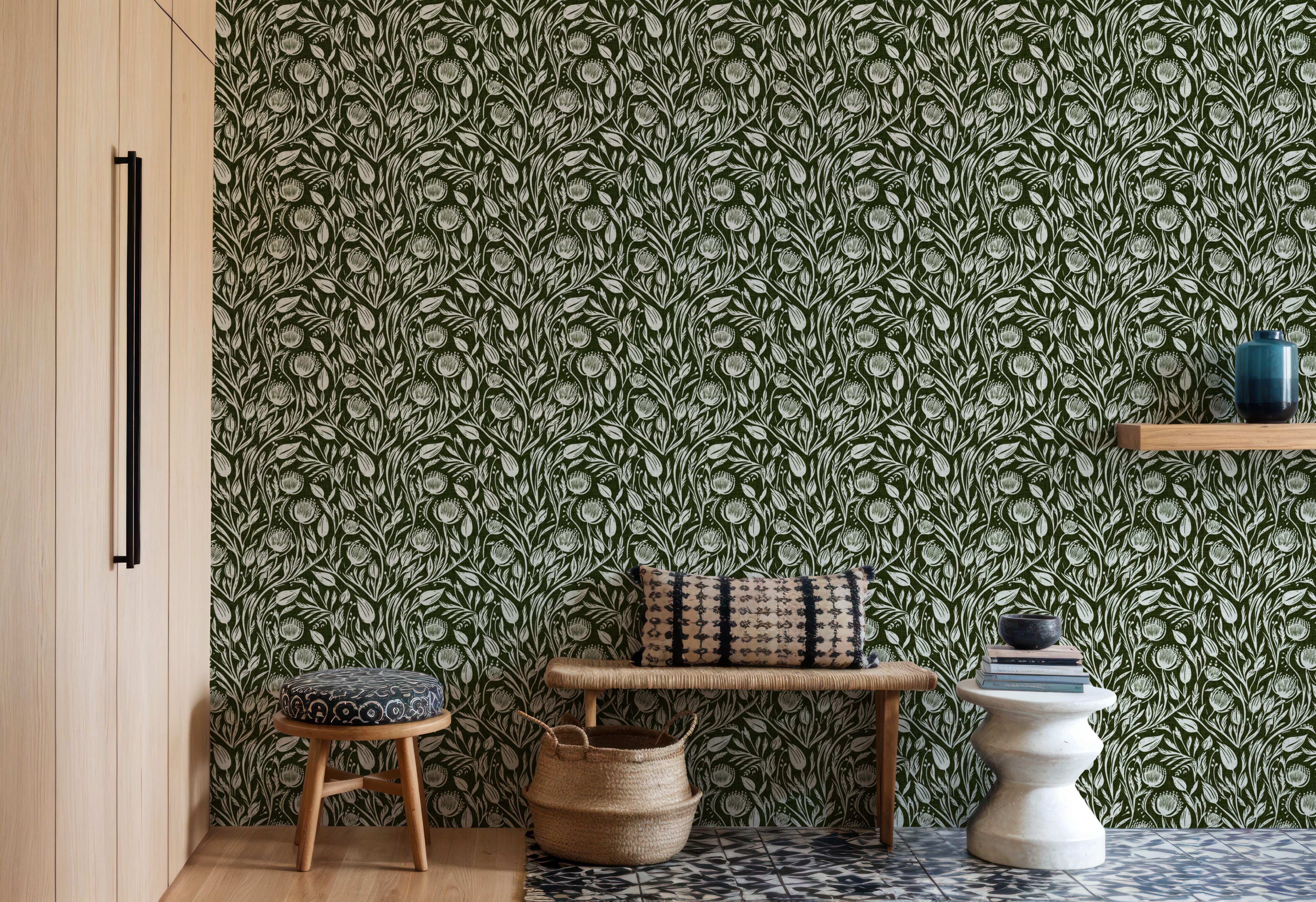 Red Clovers, Forest Green