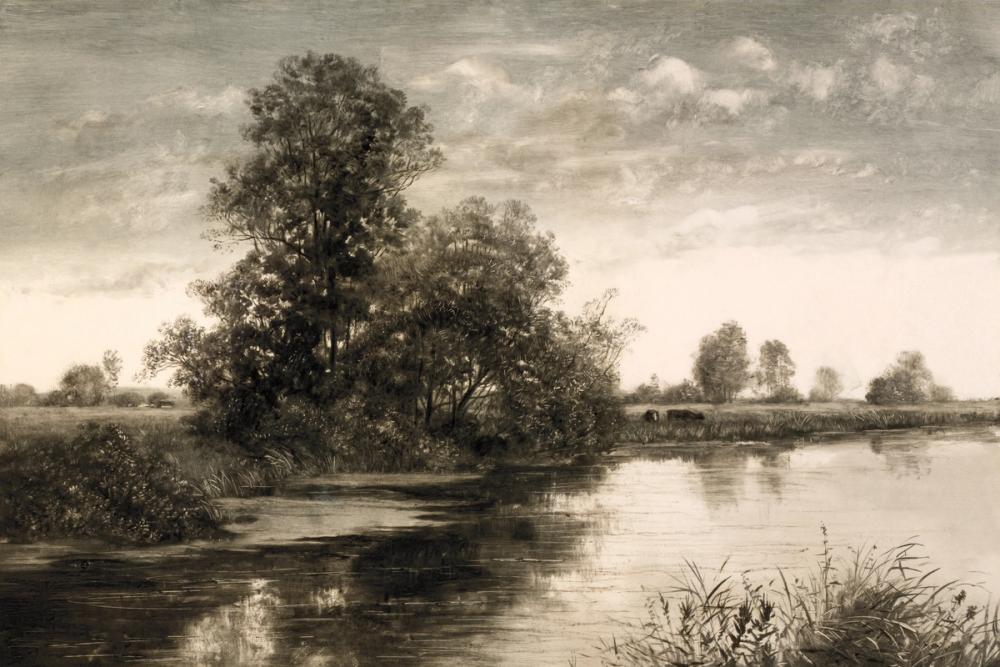 Pastoral Pond Landscape