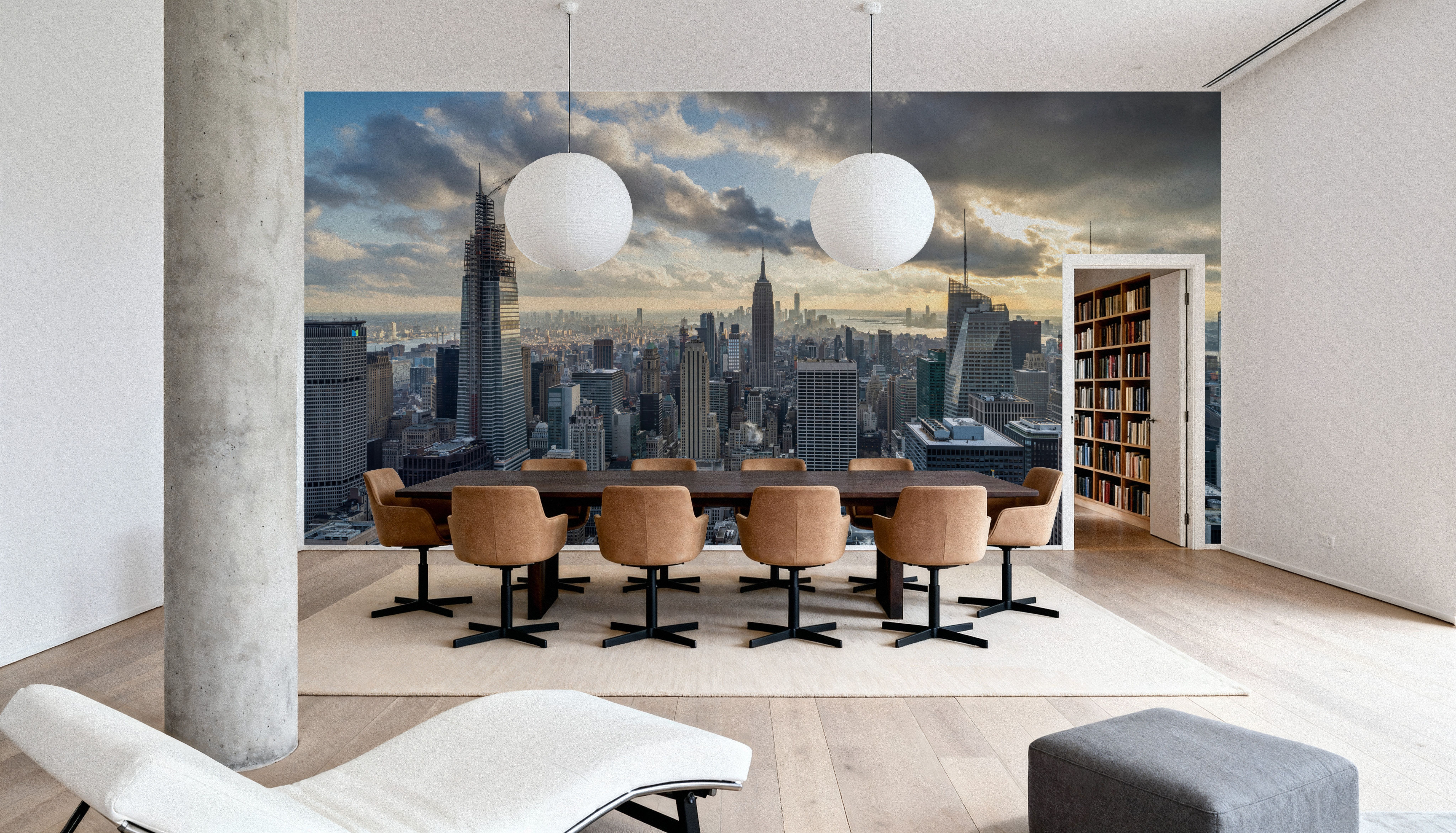 Cloudy Skyline, Wallpaper