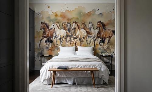 Wild Horses II - Watercolor Spirit Animals Series