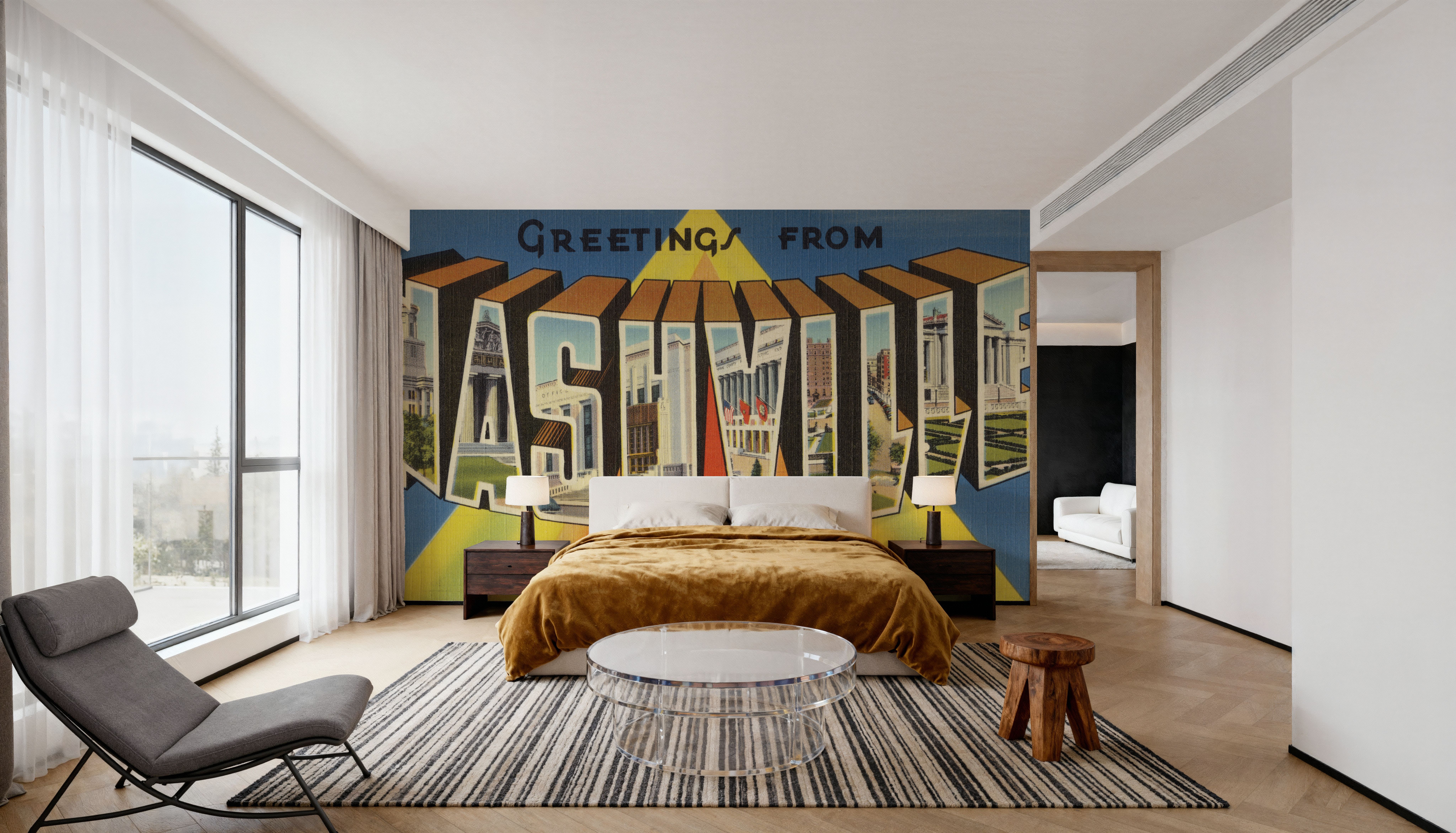 Greetings from Nashville - Screenprint Postcard