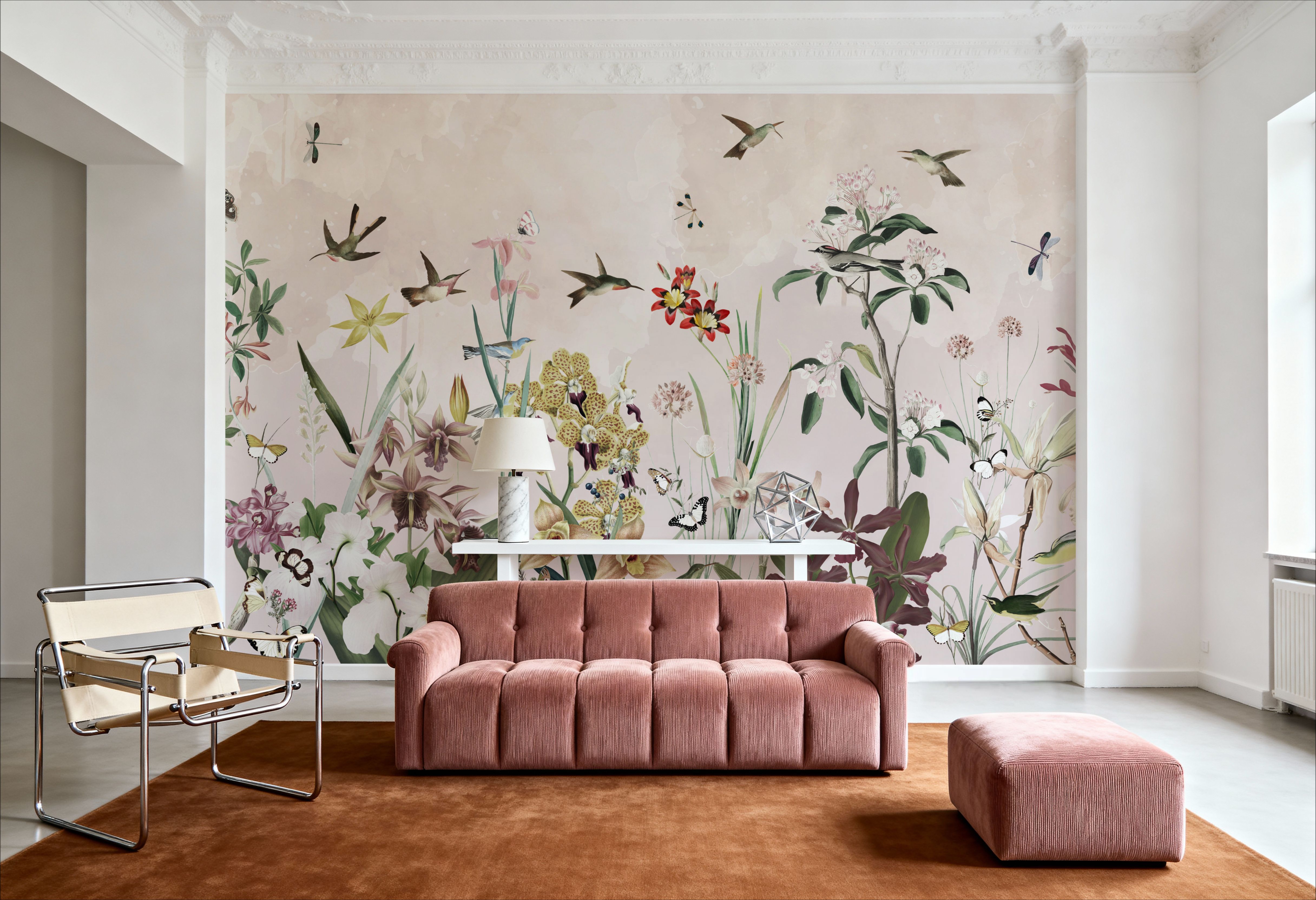 Garden Full of my Dreams White, Papier peint