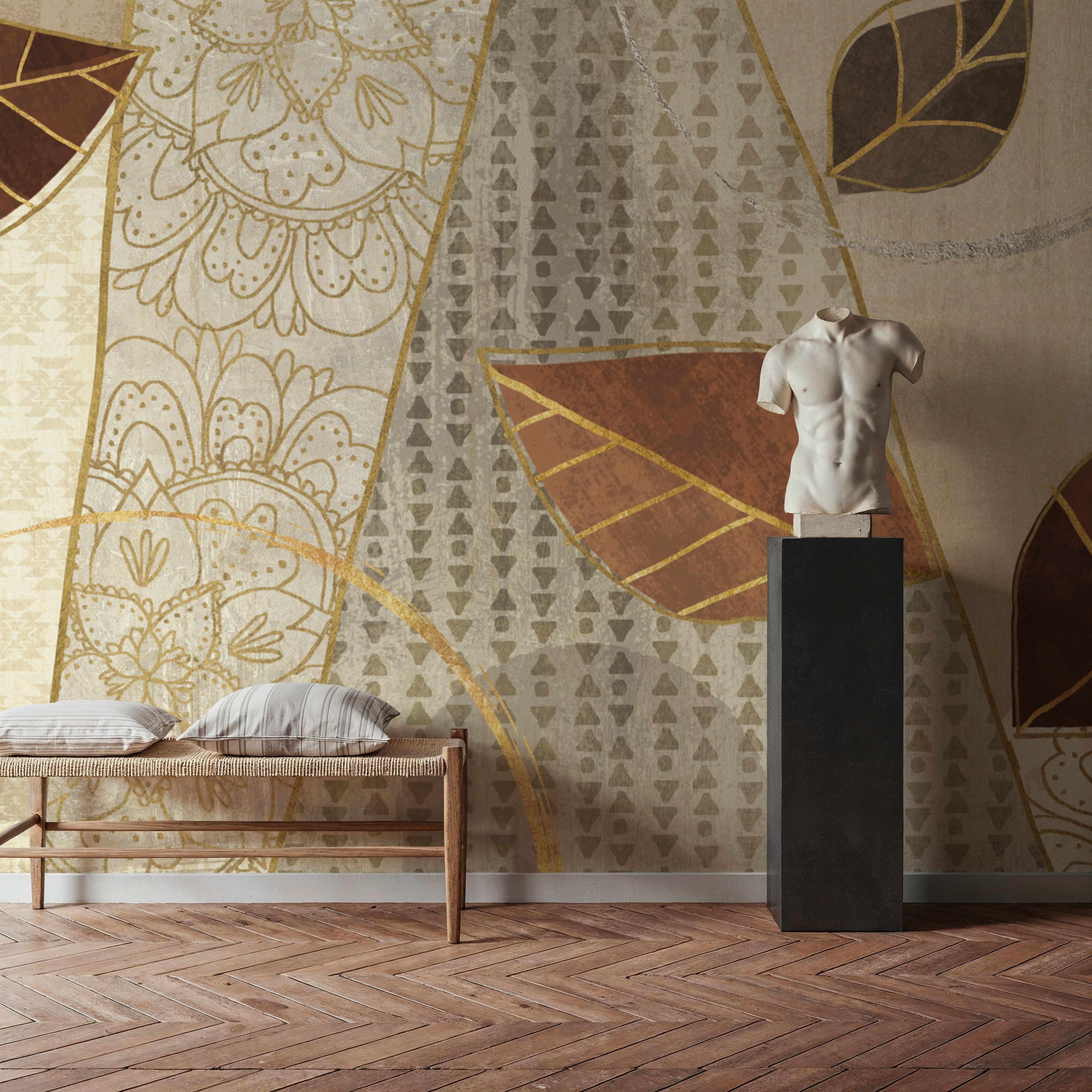 Bohemian Leaves IV Neutral