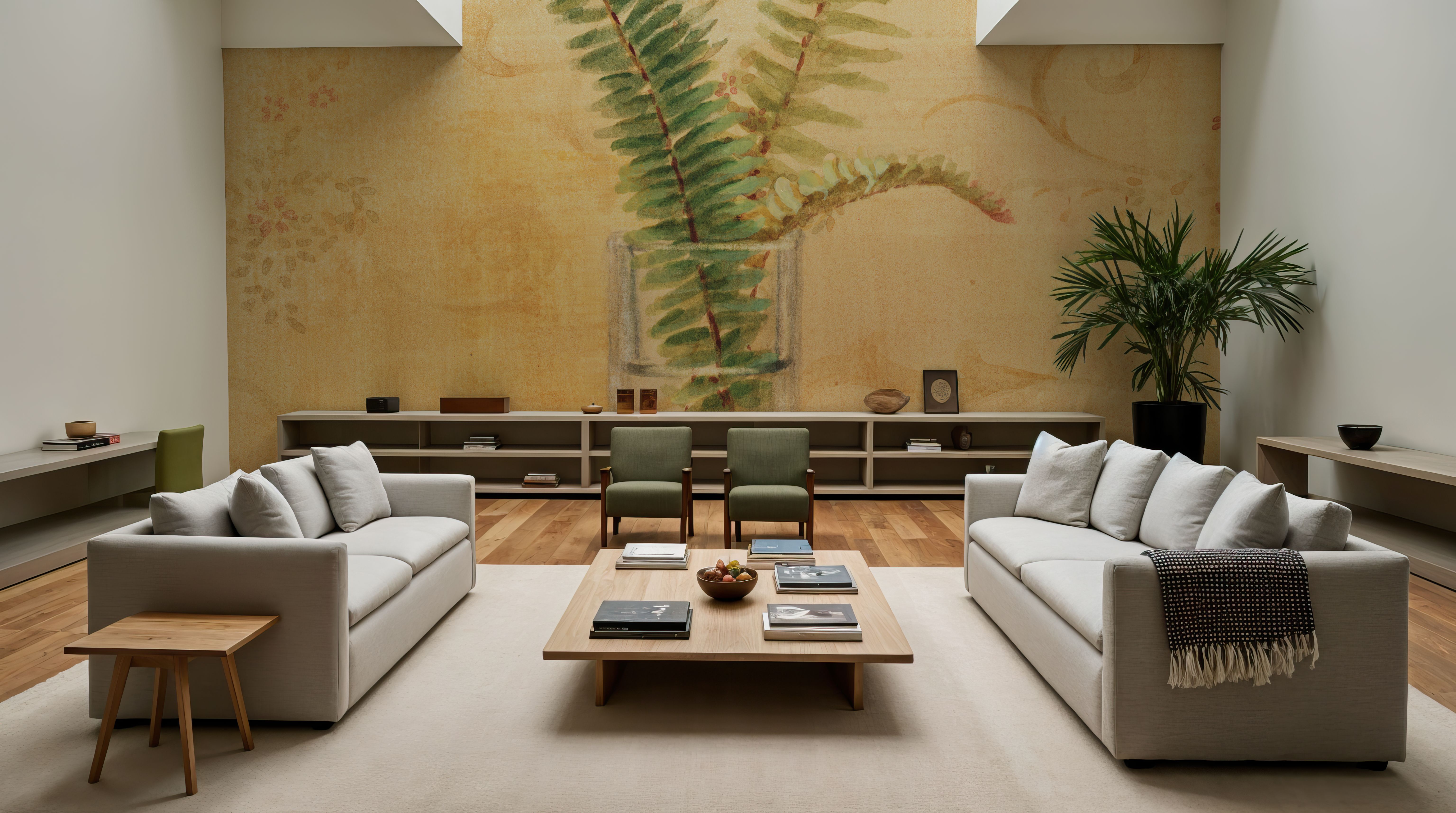 Ferns in Glass Vase II