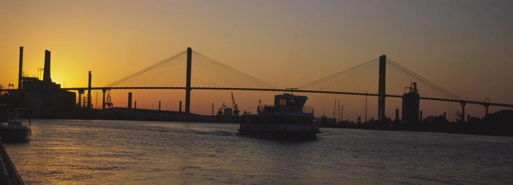 Golden Bridge Silhouette,