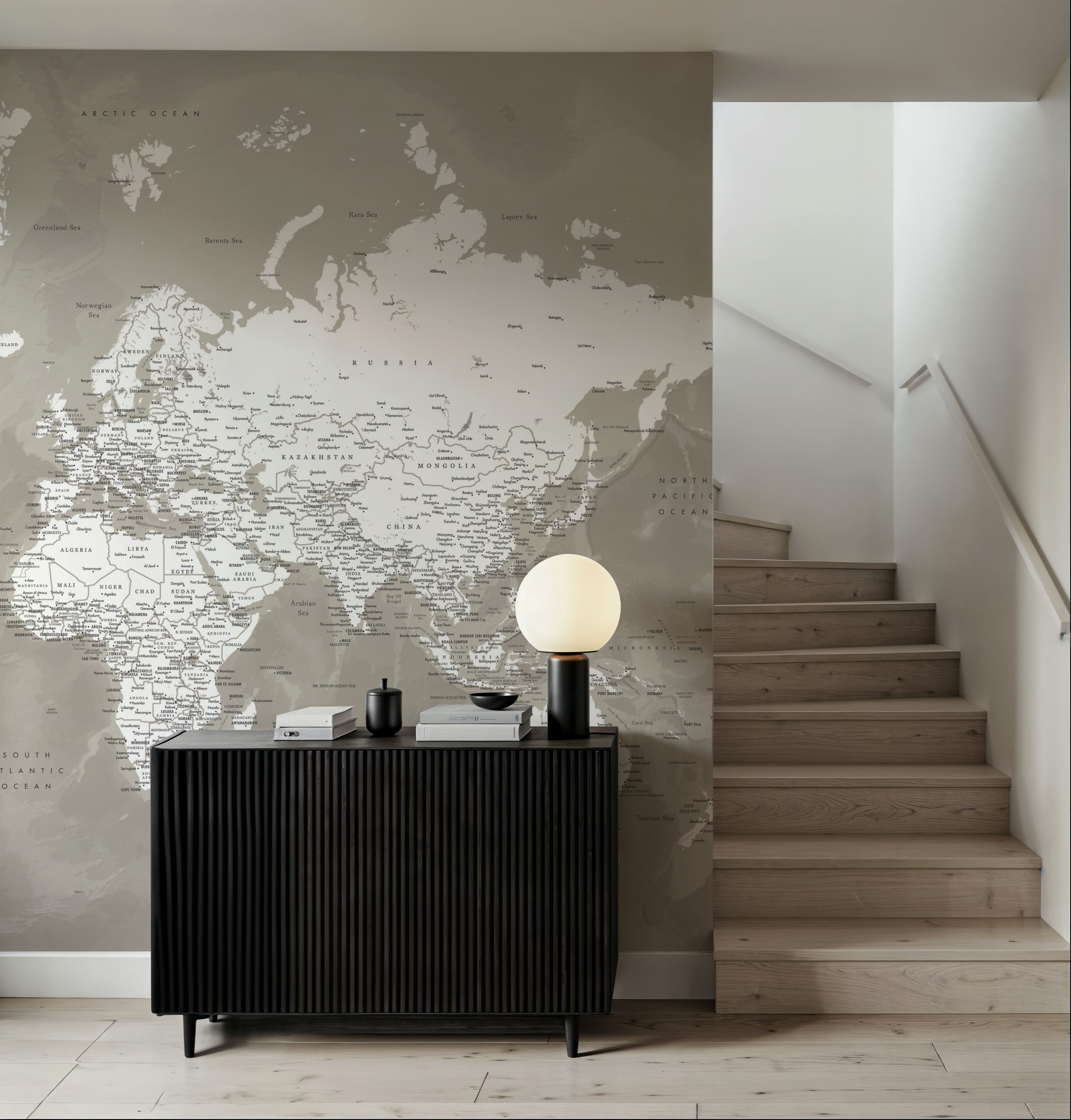 World Map Cities - Orien