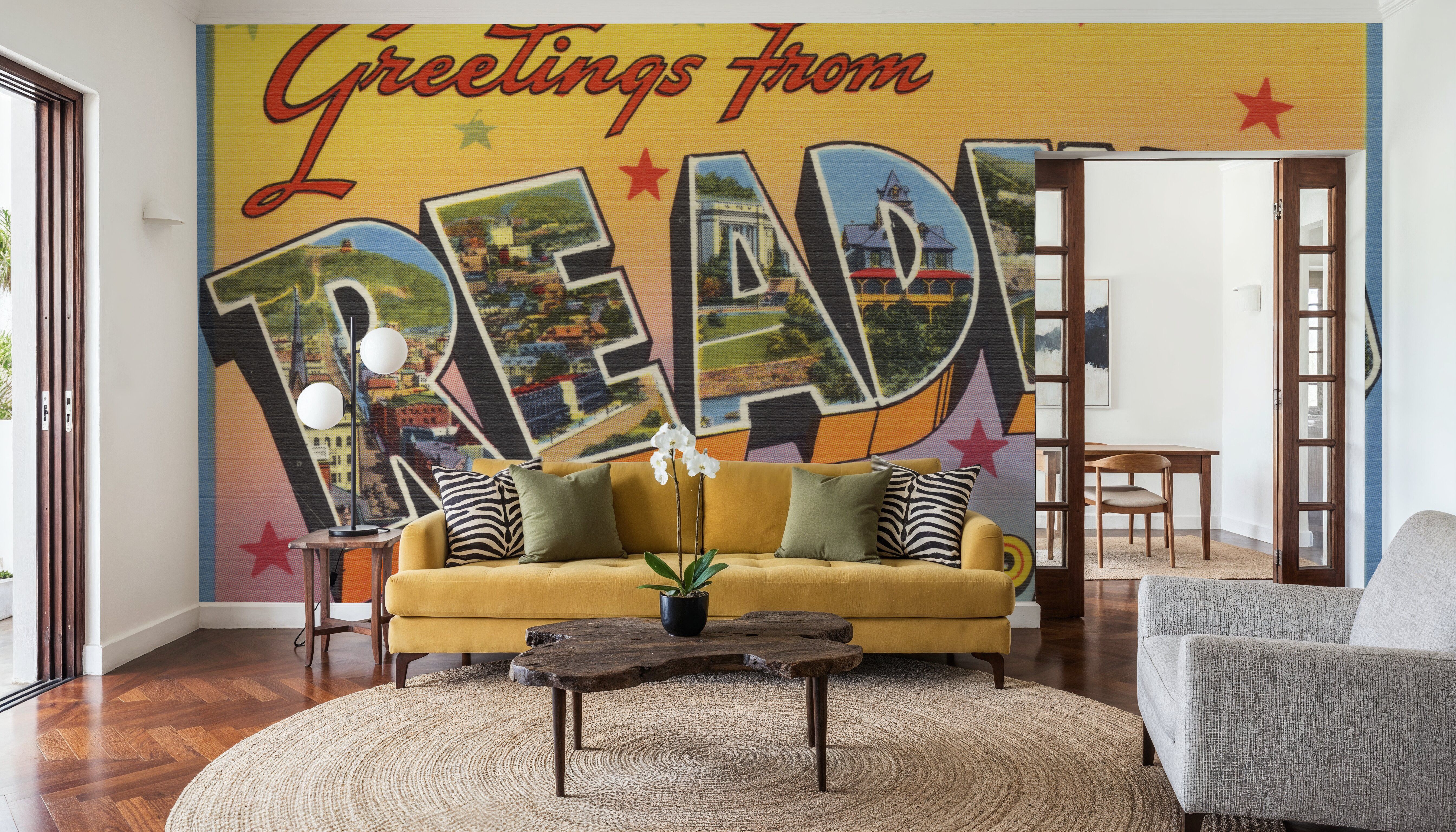 Greetings from Reading - Screenprint Postcard