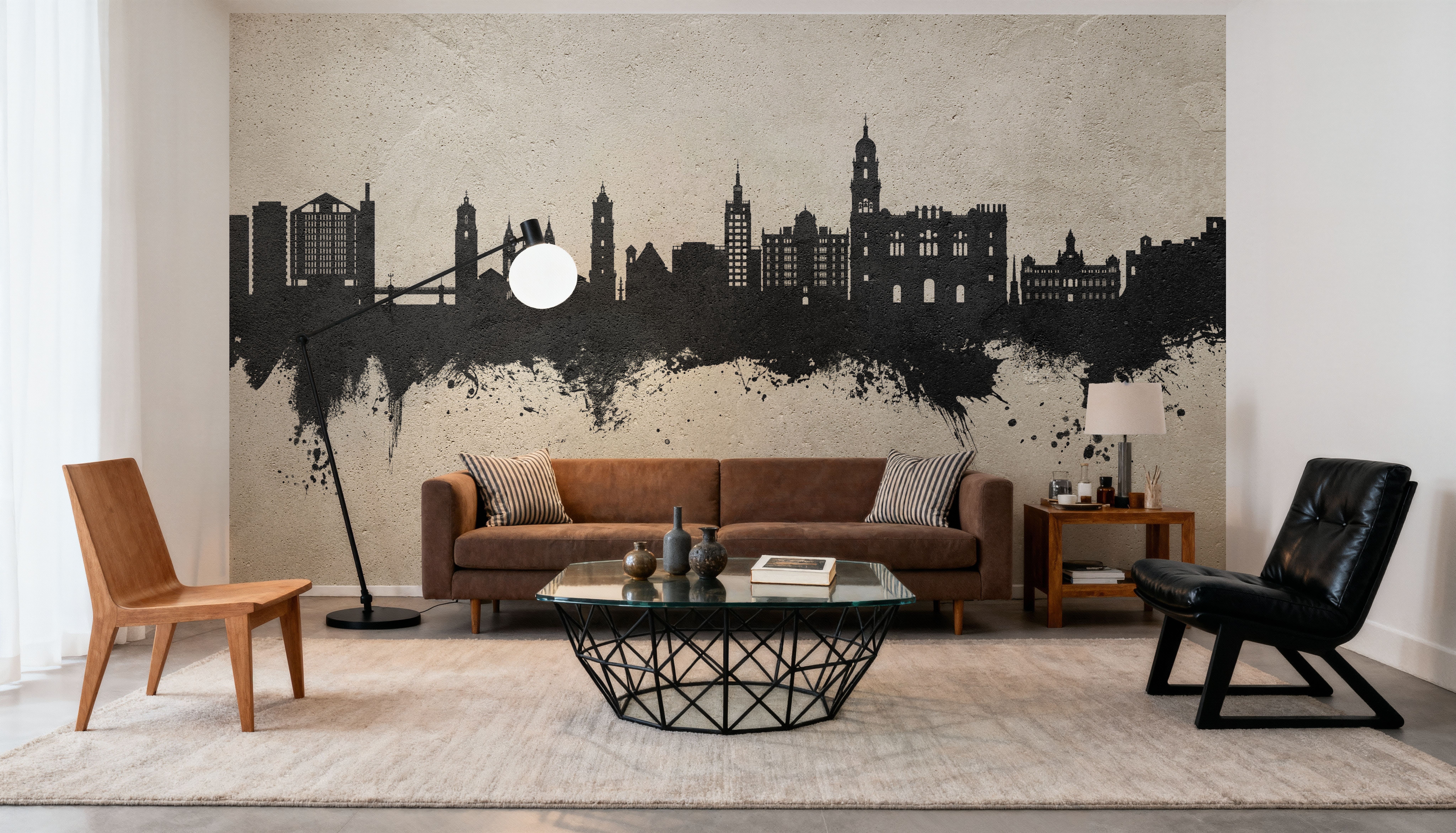 Málaga Spain Skyline Concrete, Wallpaper