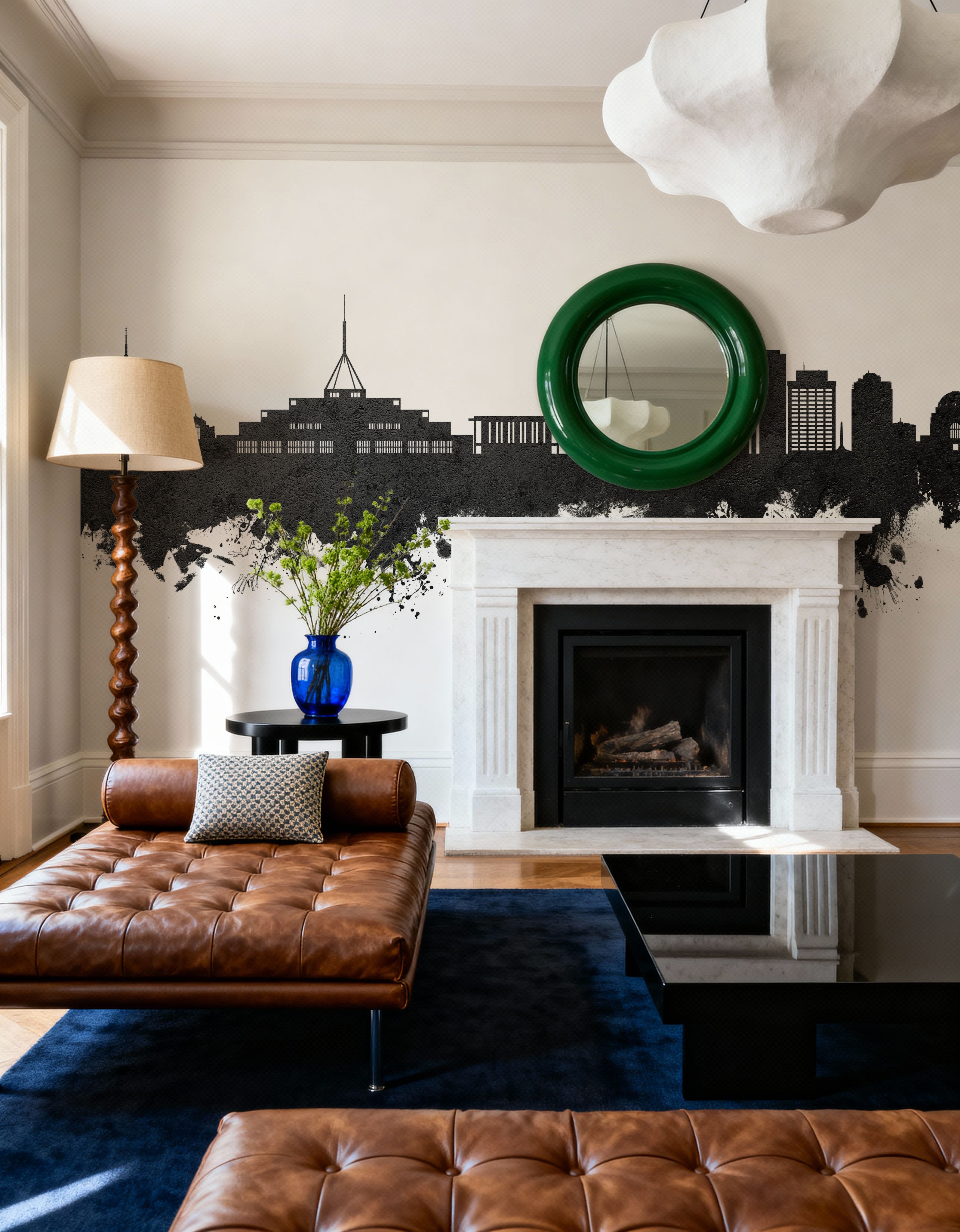 Canberra Skyline Black & White