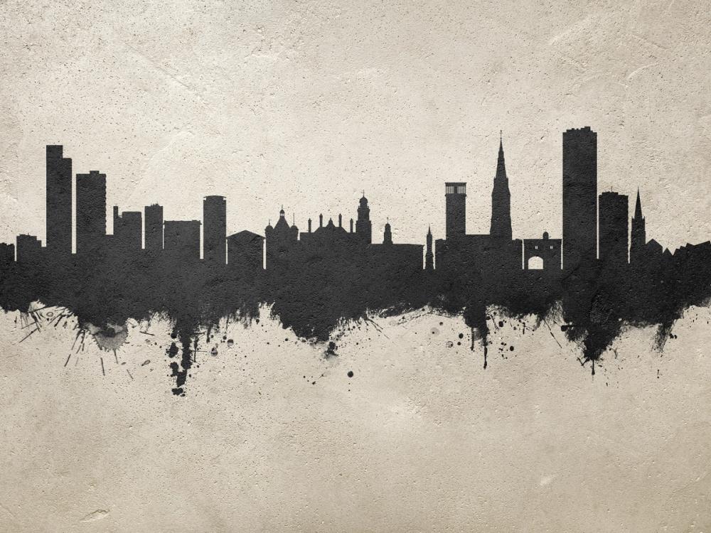 Leicester England Skyline Concrete